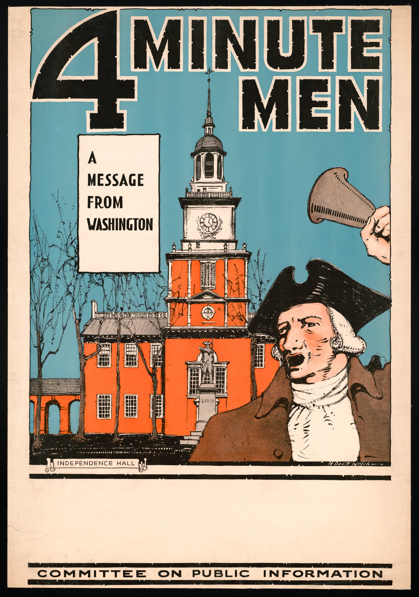 A picture of 4 Minute men--A message from Washington
