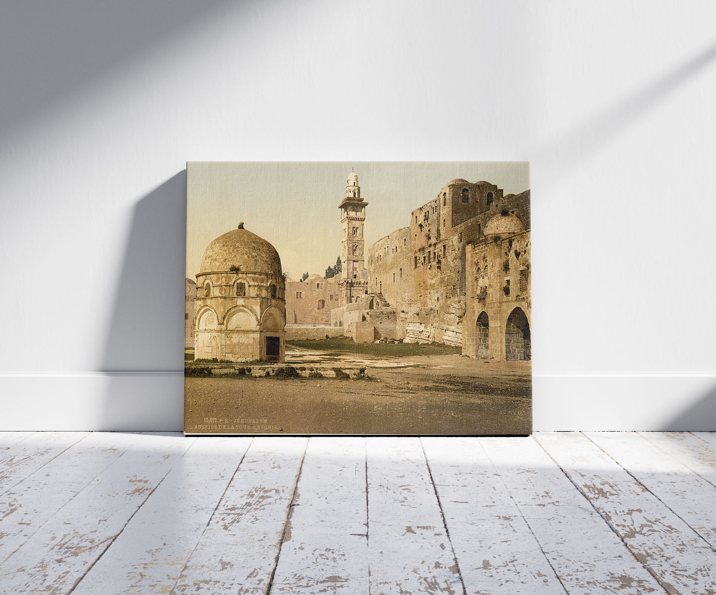 A picture of Assises and the Tower of Antonia, Jerusalem, Holy Land