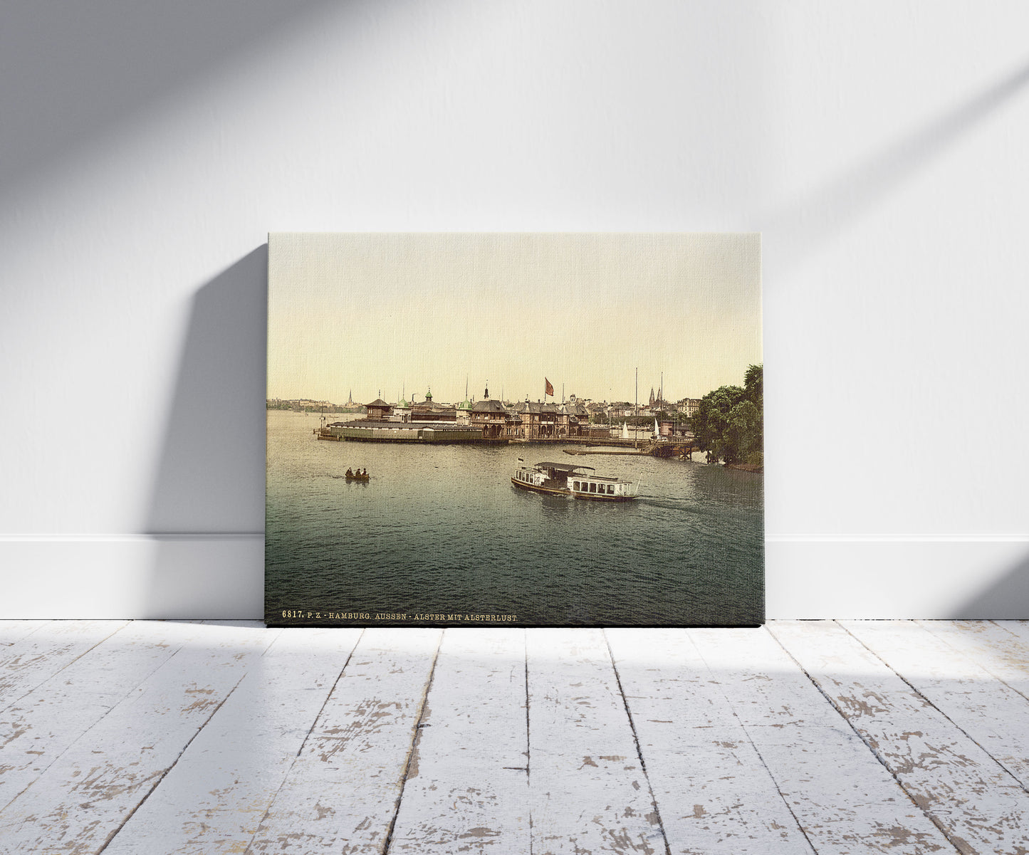 A picture of Aussen-Alster and Pleasure Gardens, Hamburg, Germany
