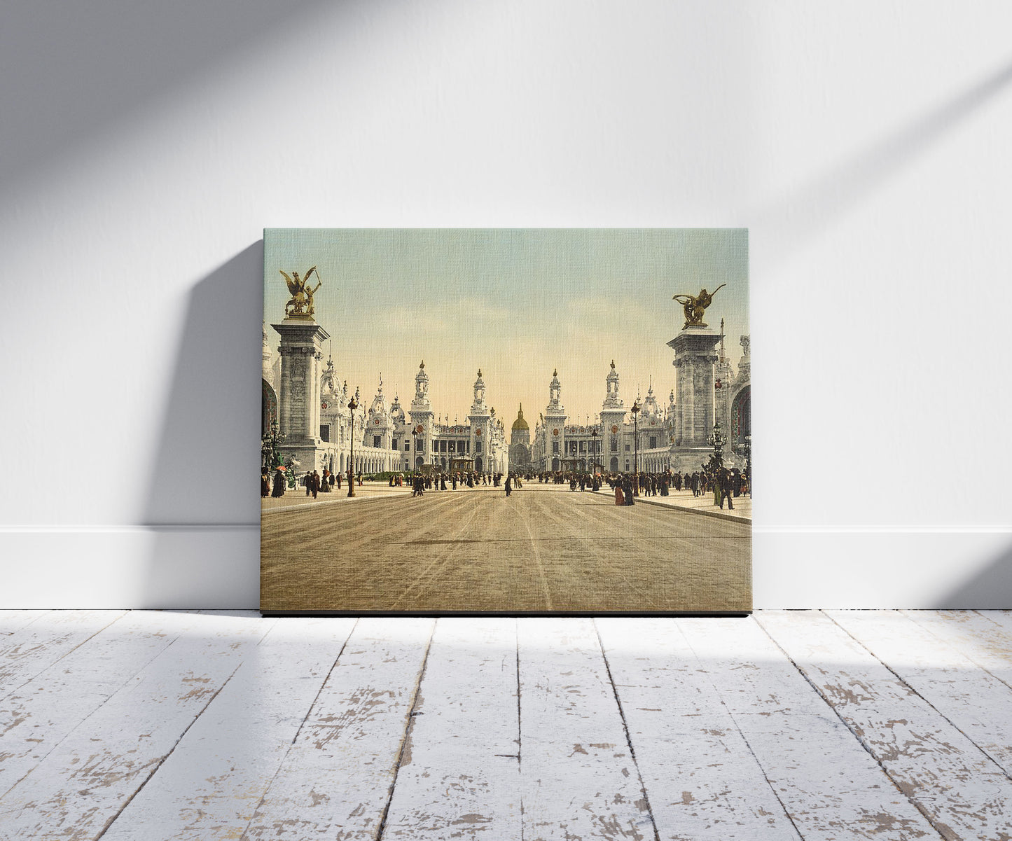 A picture of Avenue Nicholas II, looking towards the Dome of the Invalides, Exposition Universal, 1900, Paris, France