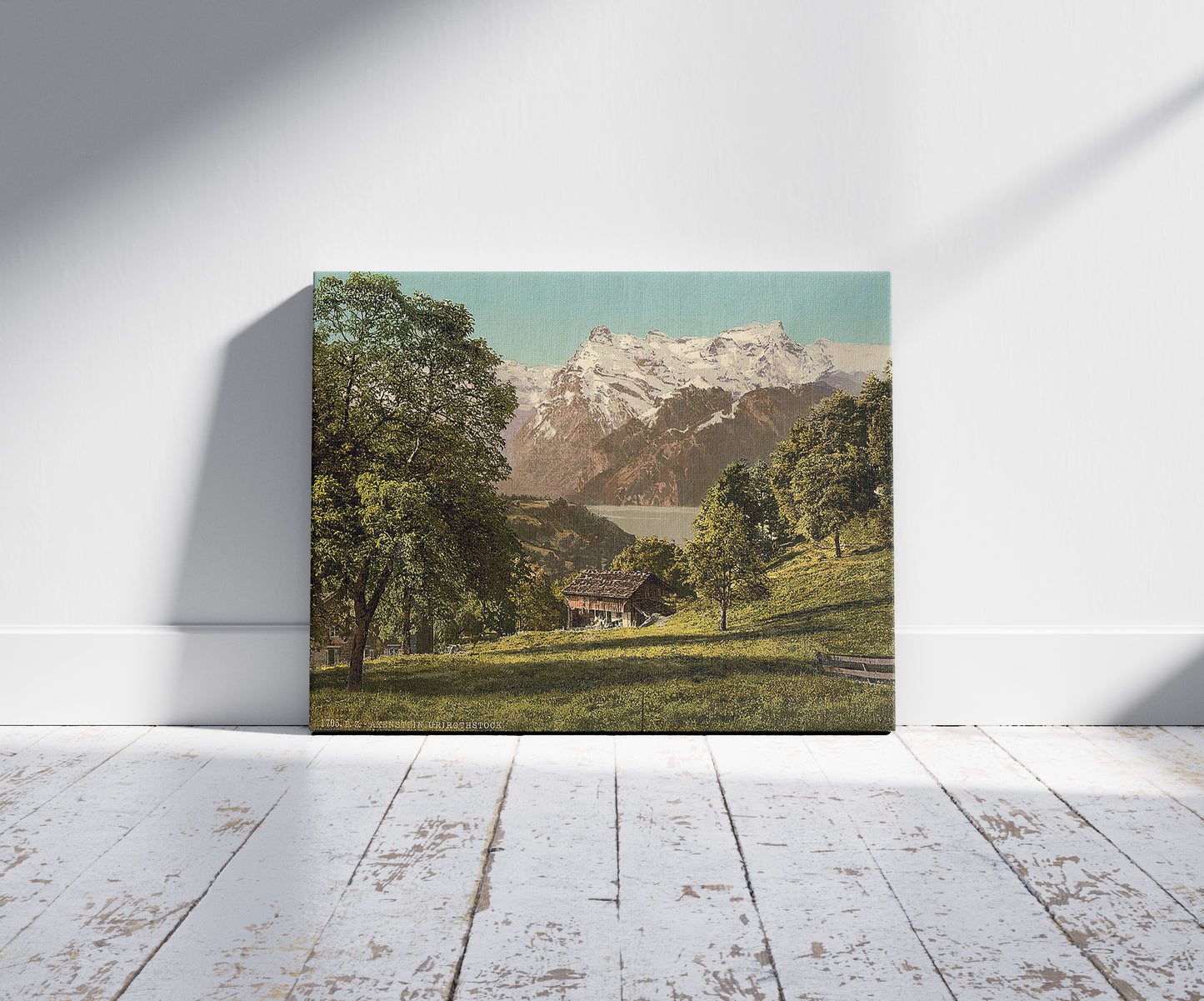 A picture of Axenstein, Park and Urirothstock, (i.e., Urirotstock), Lake Lucerne, Switzerland