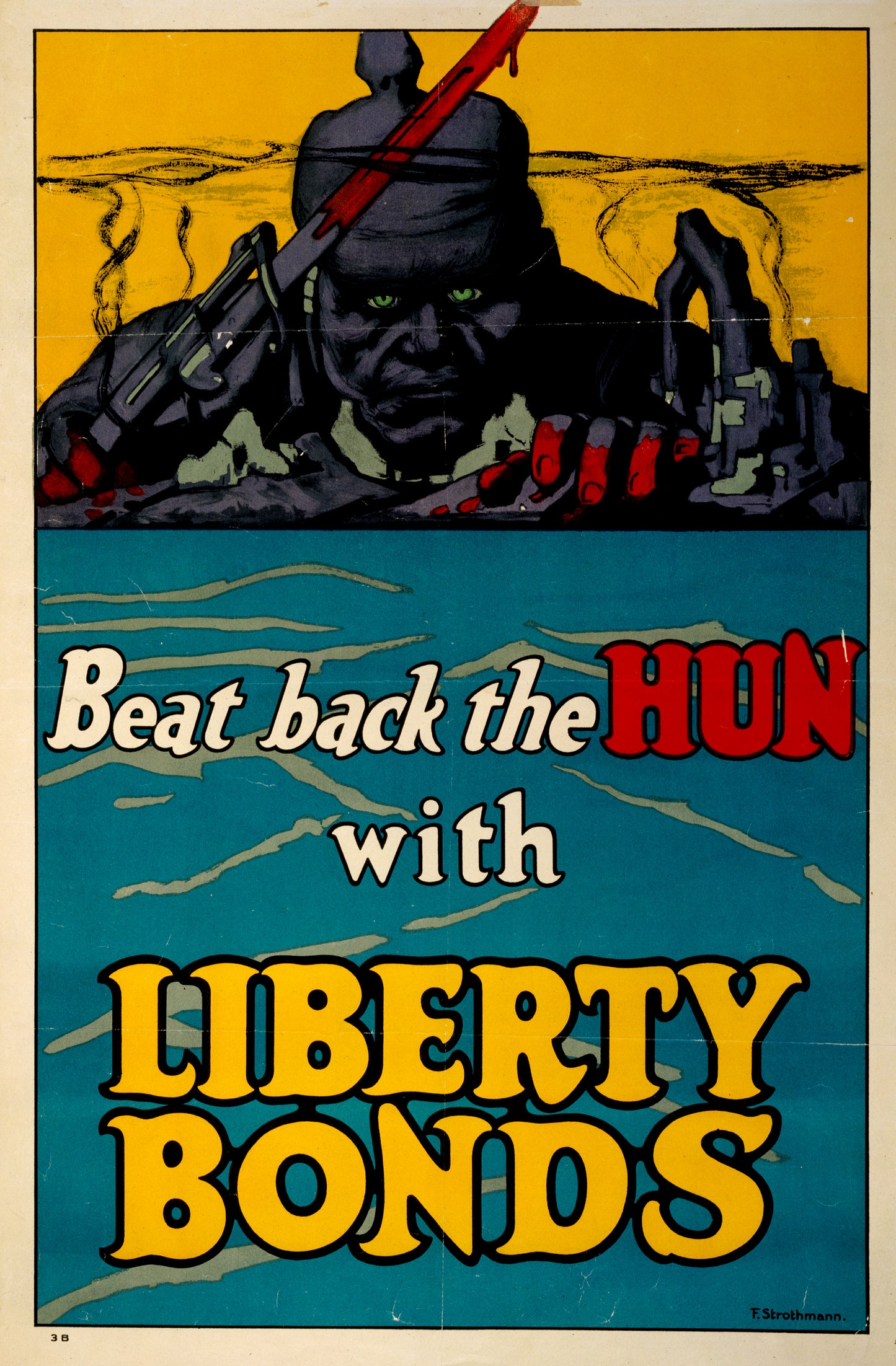 A picture of Beat back the hun with liberty bonds