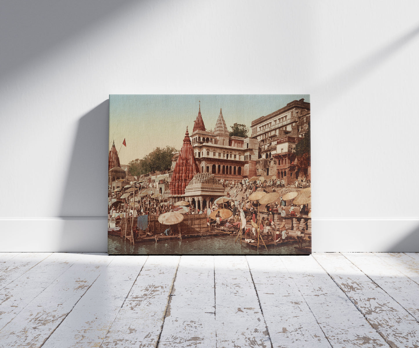 A picture of Benares. Palace of Maharaja of Indore