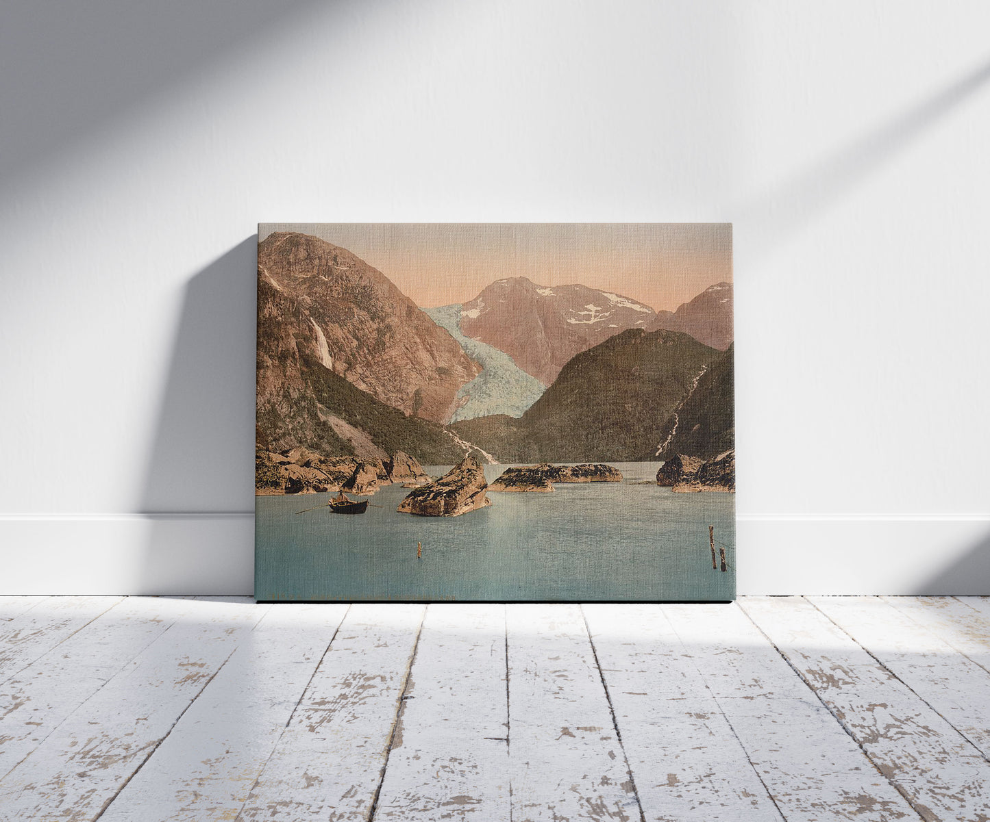 A picture of Bondhus glacier and lake, Hardanger Fjord, Handanger, Norway