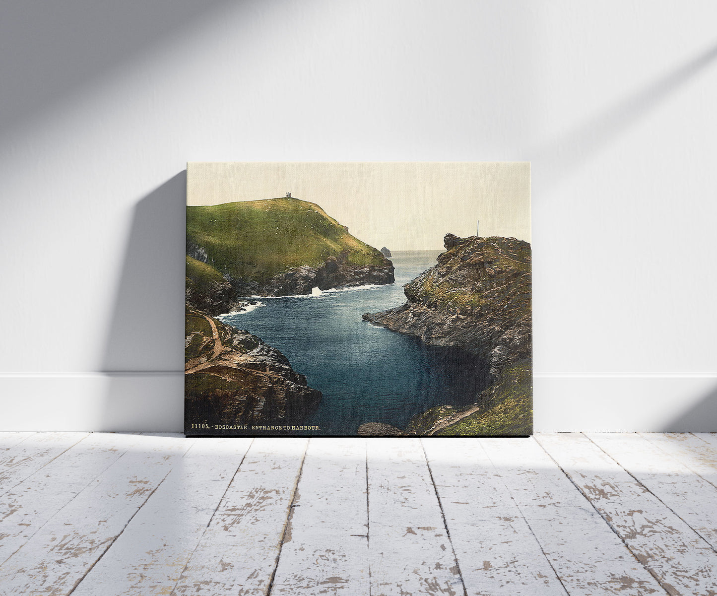 A picture of Boscastle, entrance to harbor, Cornwall, England