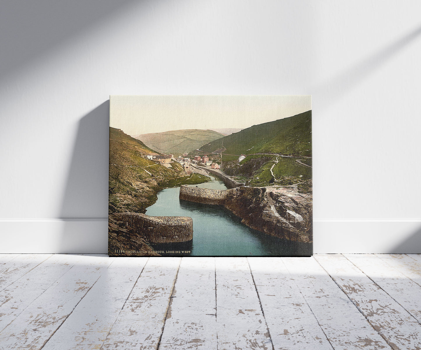 A picture of Boscastle, harbor looking west, Cornwall, England