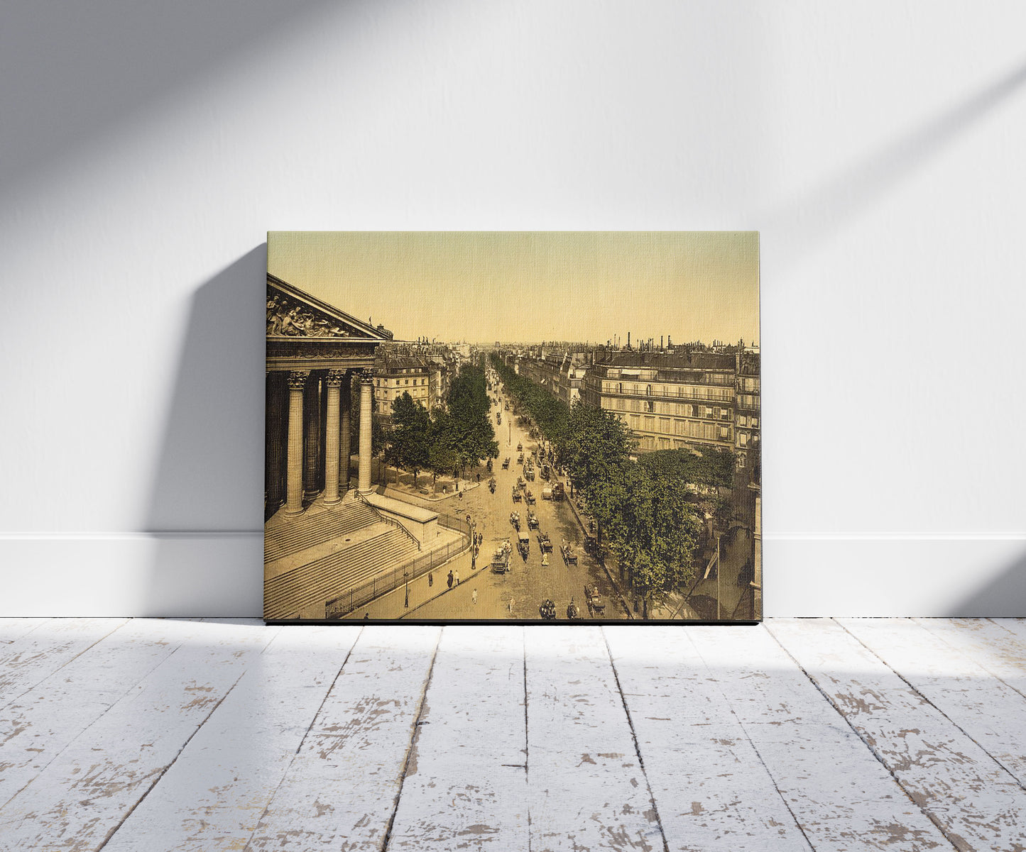 A picture of Boulevard of the Madeline (i.e., Madeleine), Paris, France