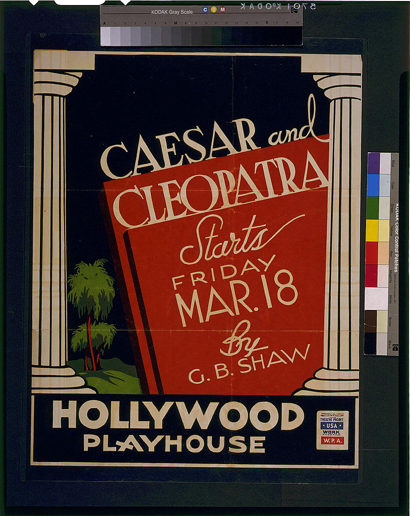 A picture of Caesar and Cleopatra, by G.B. Shaw ... Hollywood Playhouse