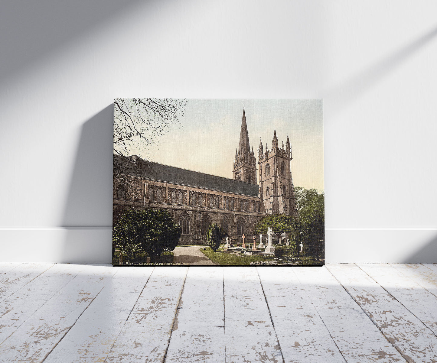 A picture of Cathedral from the North, Llandoff (i.e. Llandaff), Wales