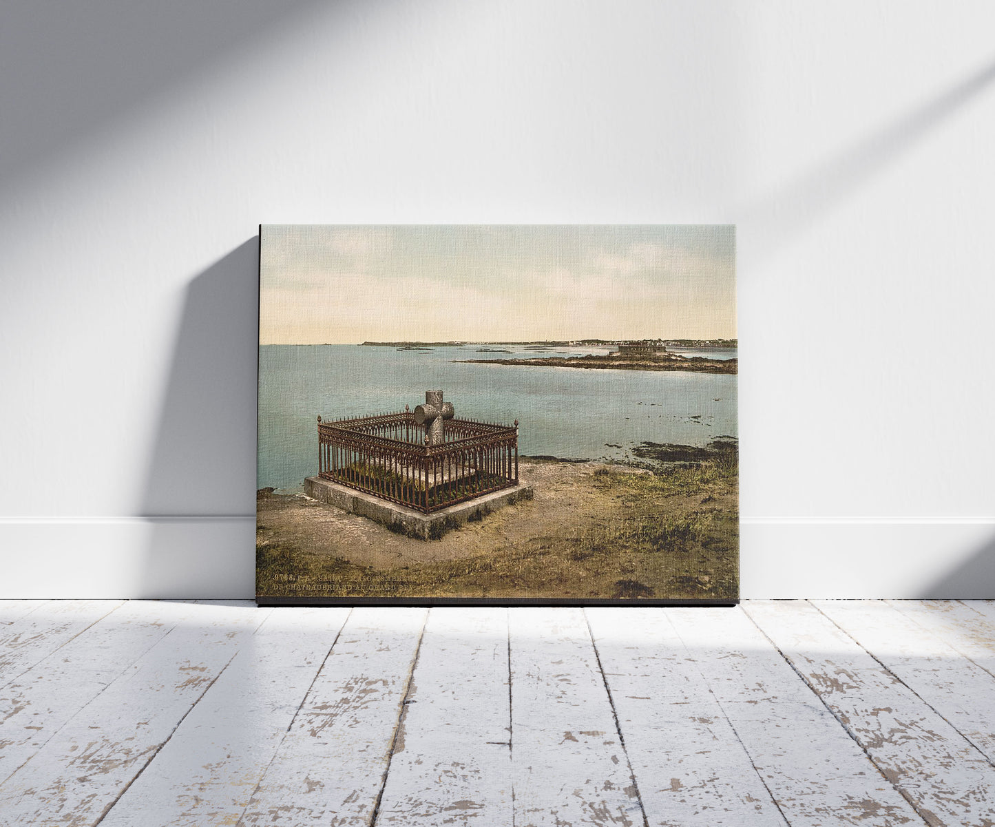 A picture of Chateaubriand's tomb, St. Malo, France