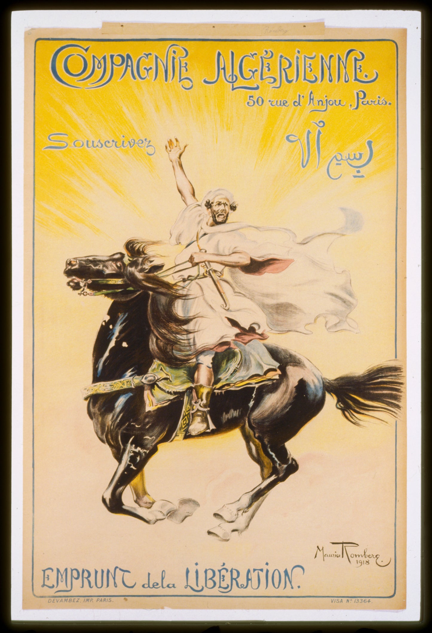 A picture of Compagnie Algerienne. Souscrivez. Emprunt de la Libération