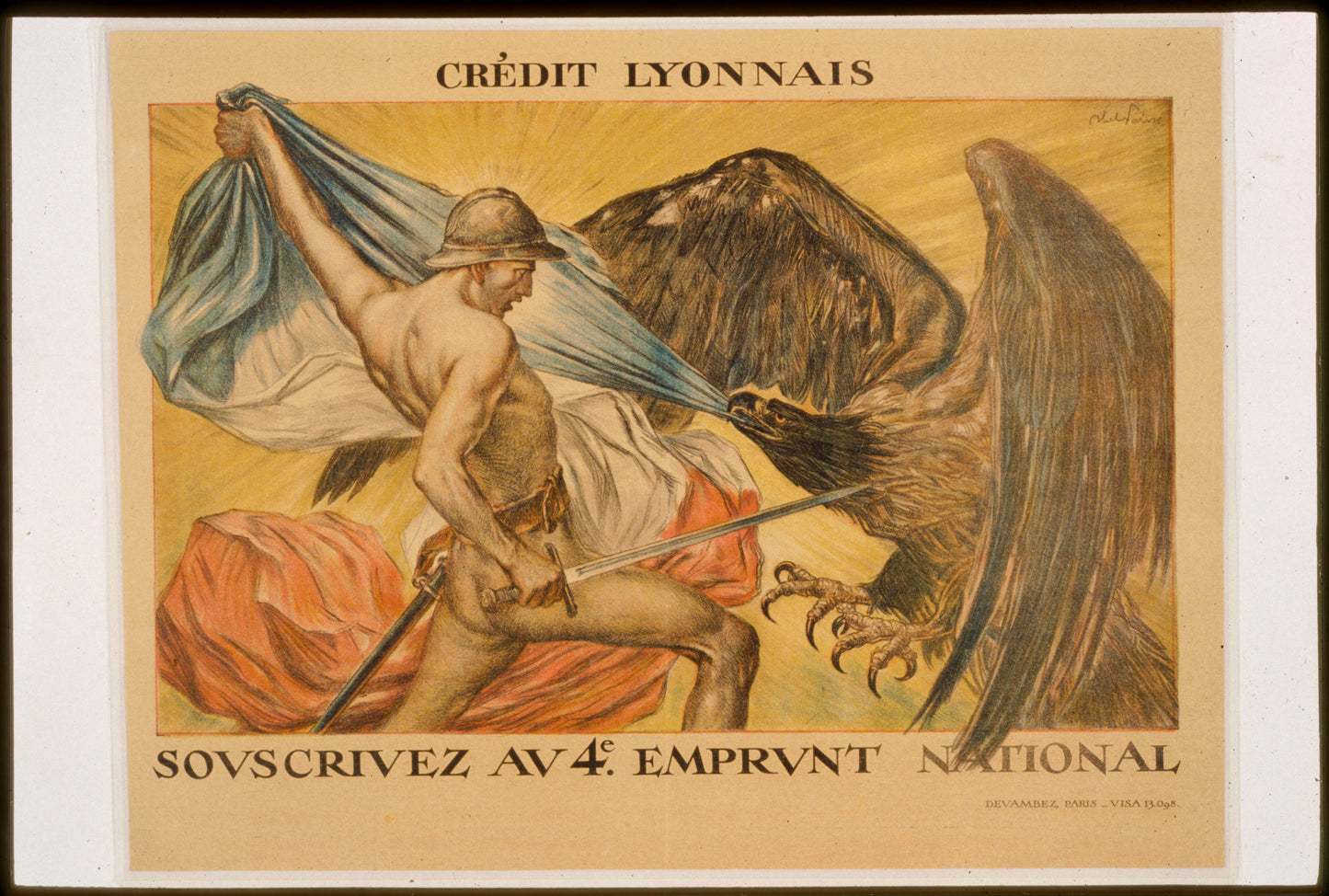 A picture of Crédit Lyonnais. Souscrivez au 4e Emprunt National