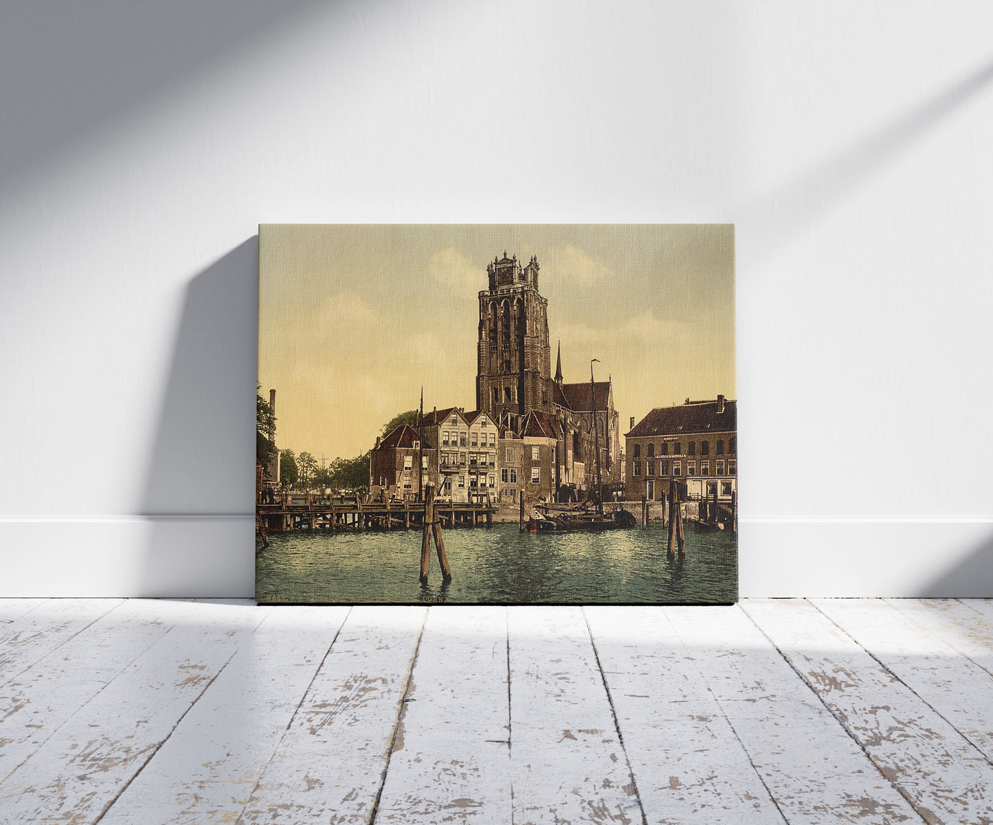 A picture of Dam and Maashaven, Dordrecht, Holland