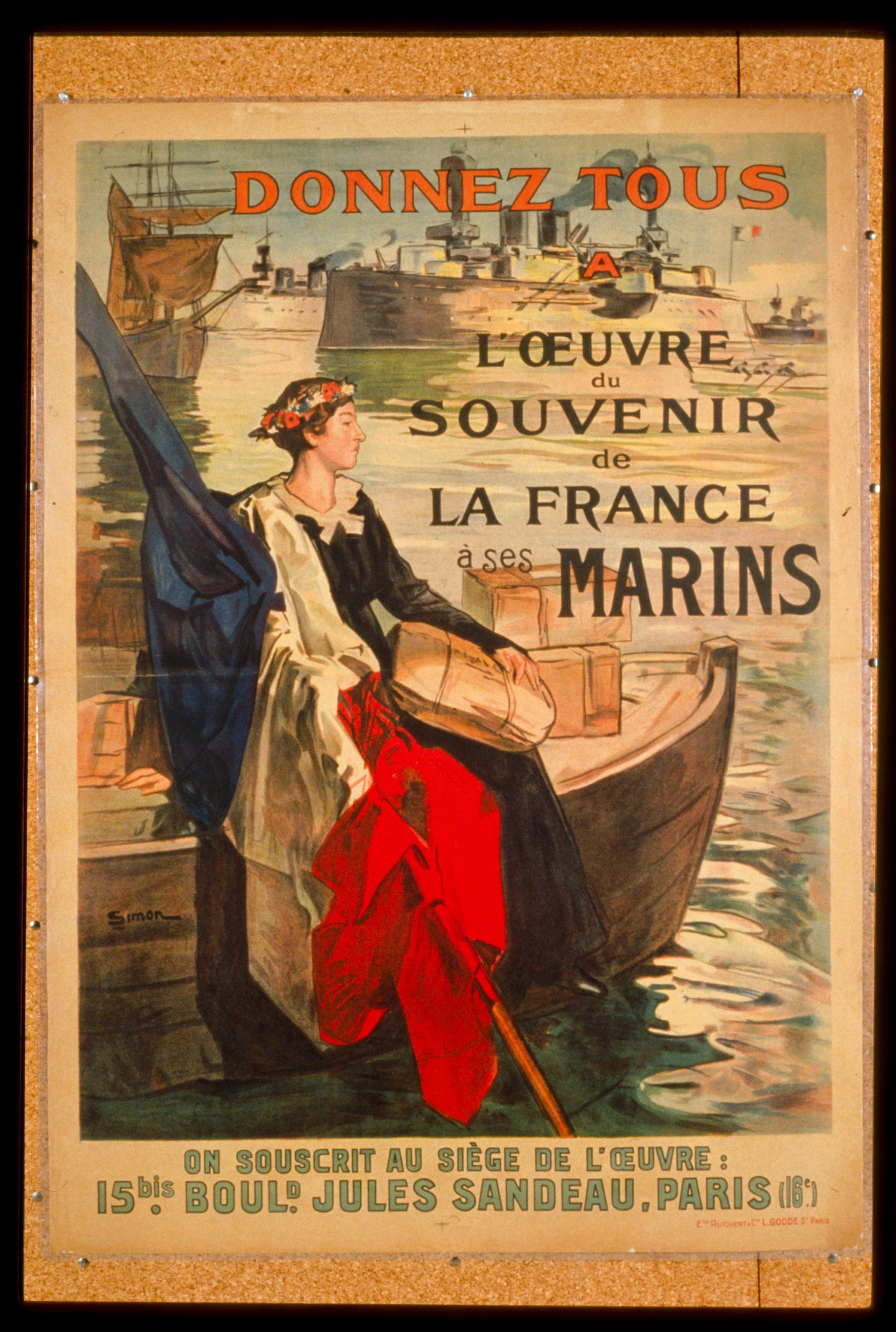 A picture of Donnez tous à l'Oeuvre du Souvenir de la France à ses marins