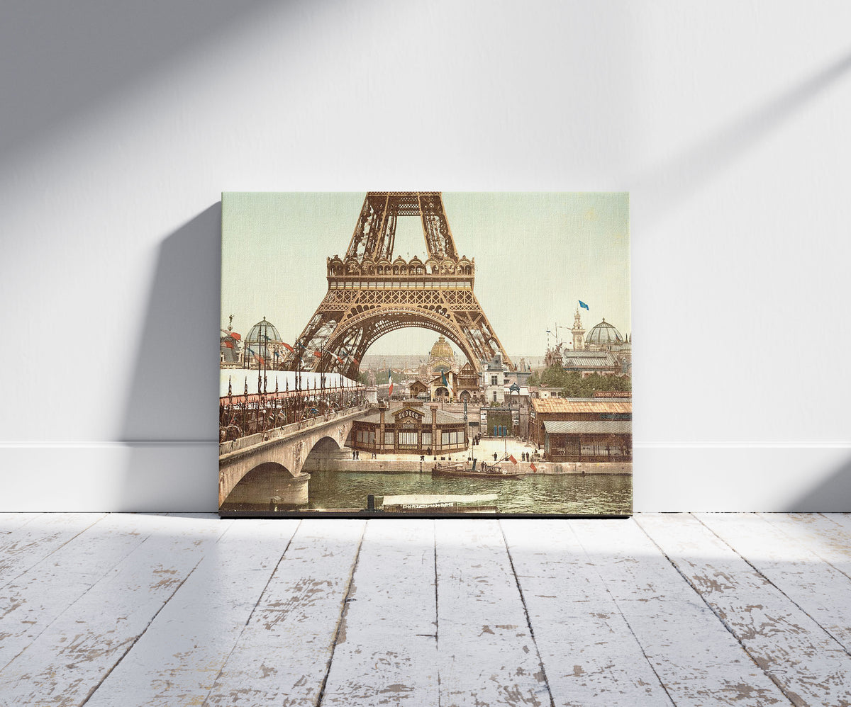 A picture of Eiffel Tower and general view of the grounds, Exposition Universelle, 1900, Paris, France
