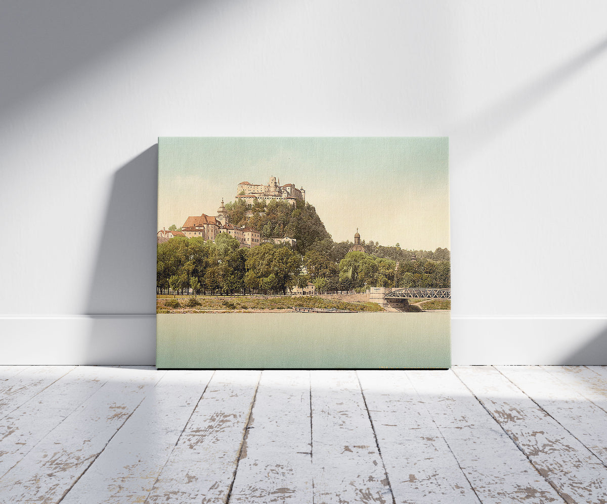 A picture of Fortress High-Salzburg (i.e., Hohensalzburg), Salzburg, Austro-Hungary