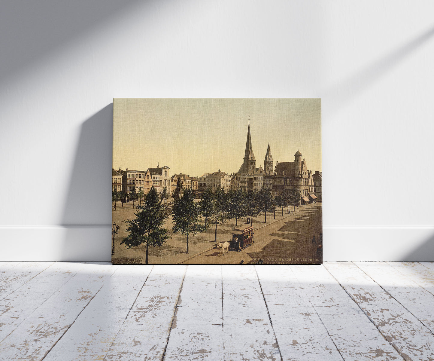 A picture of Friday market, statue of John (i.e., Jacob) of Artevelde, Ghent, Belgium