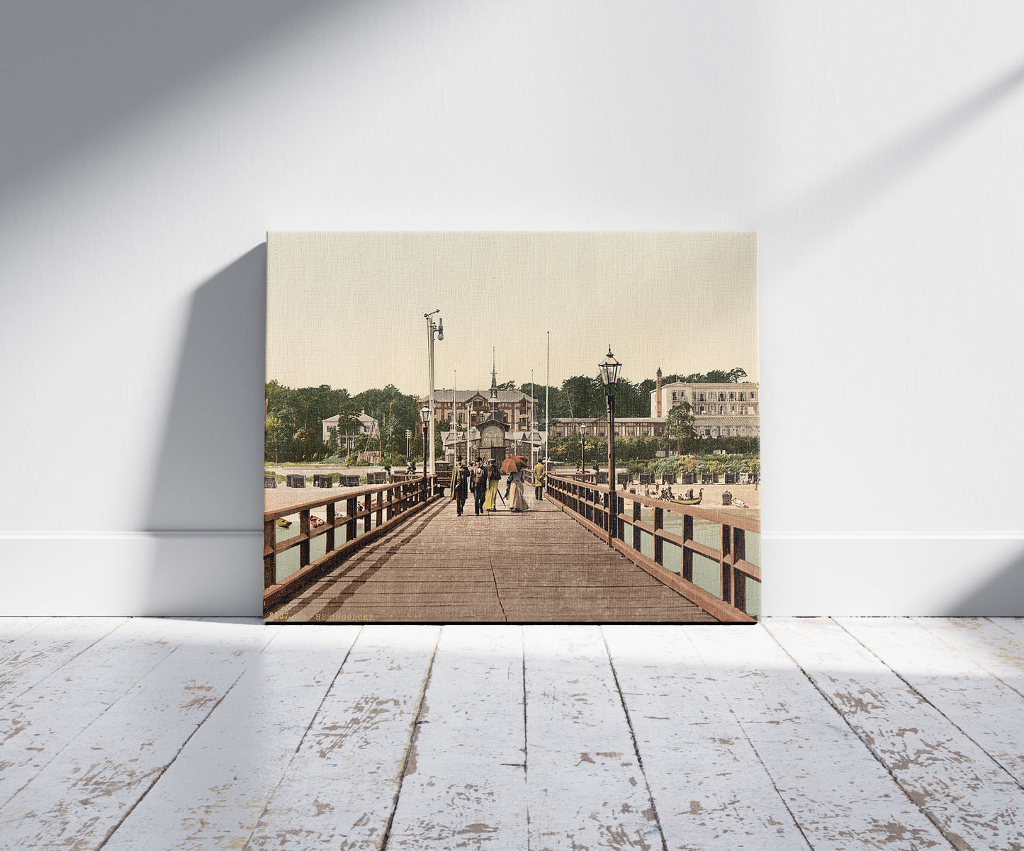 A picture of From the bridge, Heringsdorf (i.e., Seebad Heringsdorf), Pomerania, Germany
