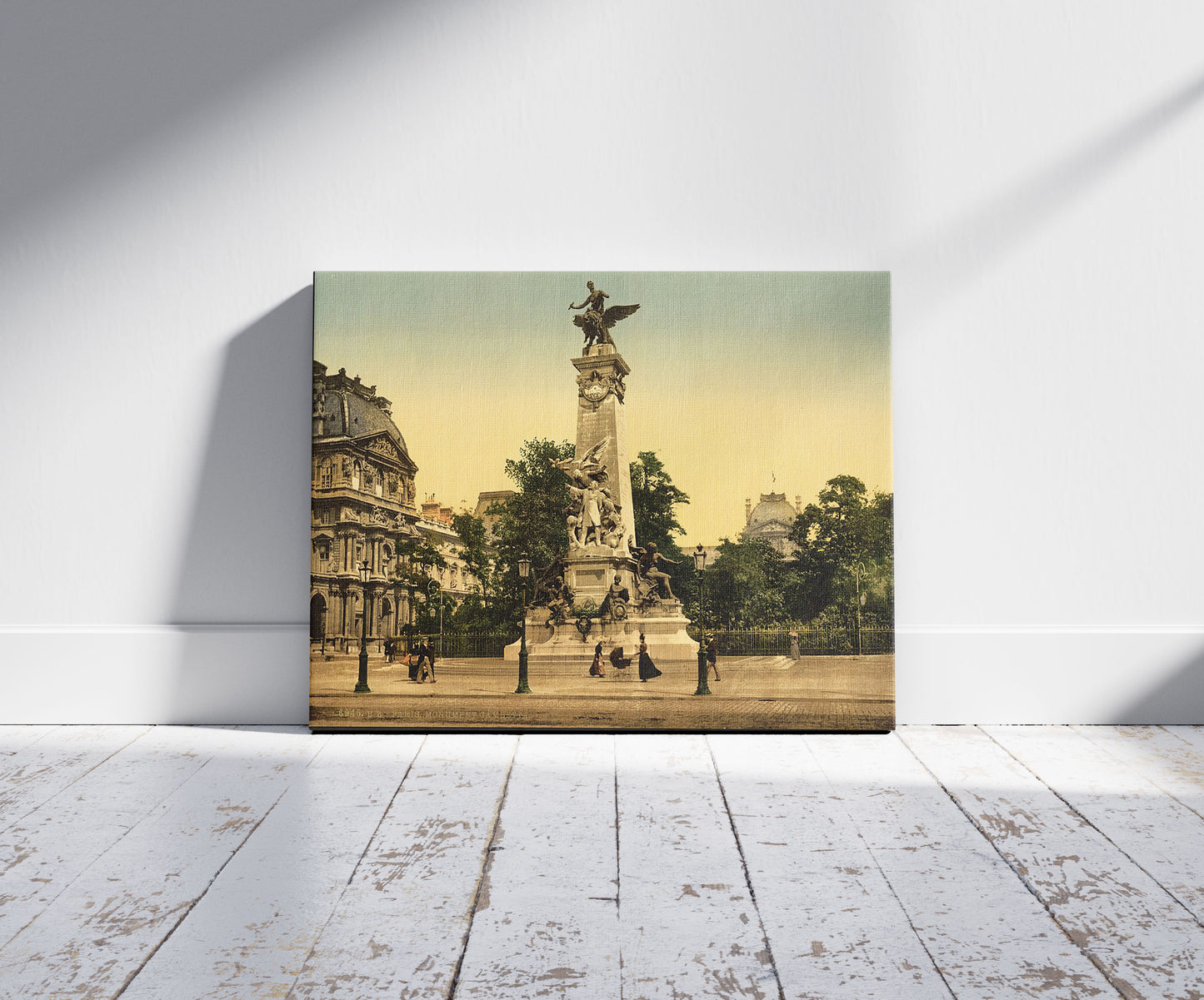 A picture of Gambetta's monument, Paris, France