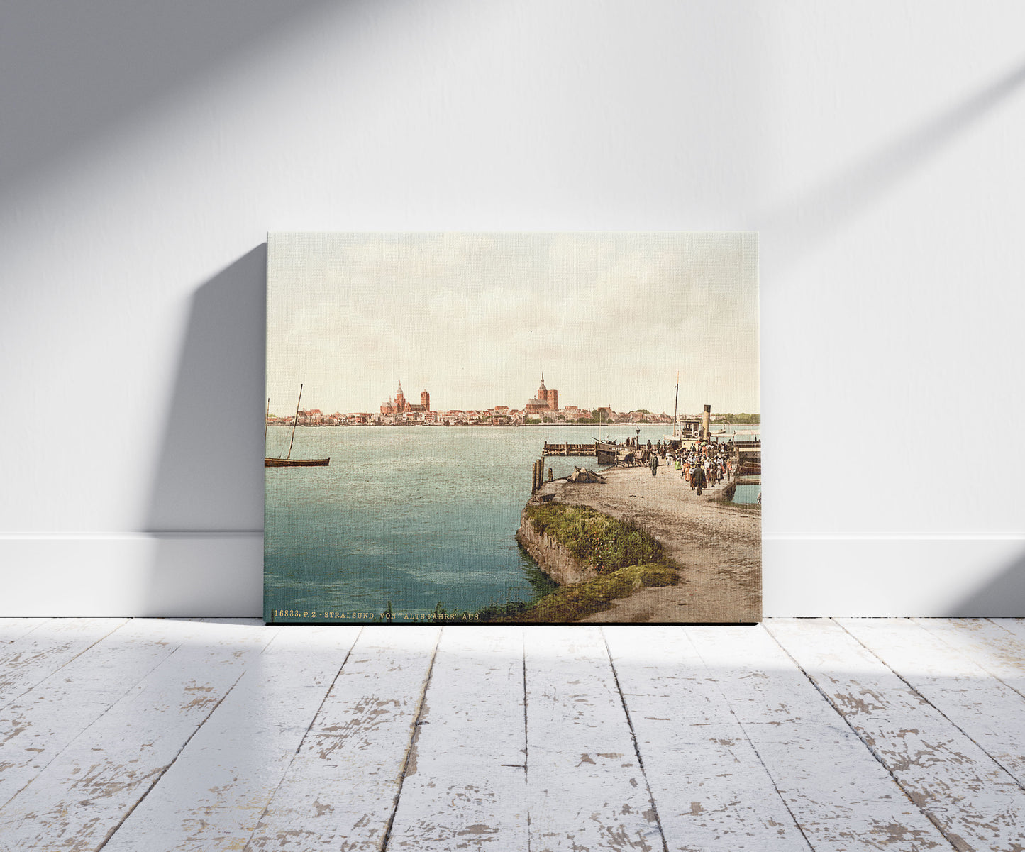A picture of General view, from the "Alte Fahre", Stralsund, Pomerania, Germany