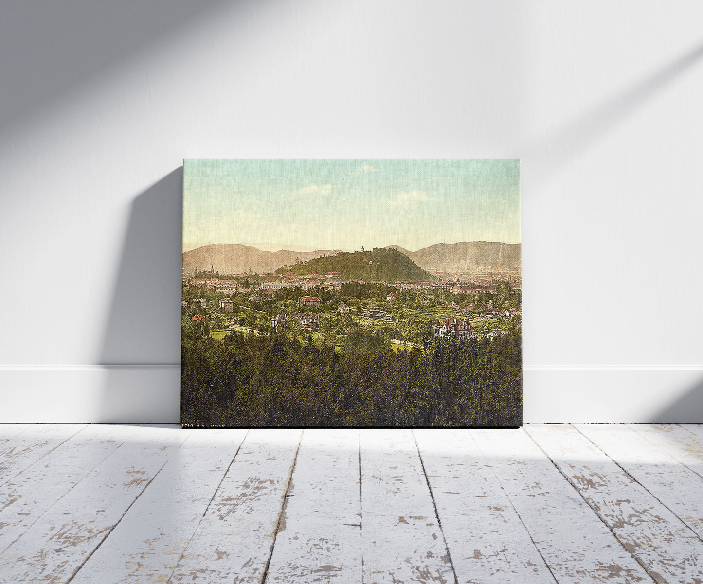 A picture of Graz, general view from the Lechwalde, Styria, Austro-Hungary