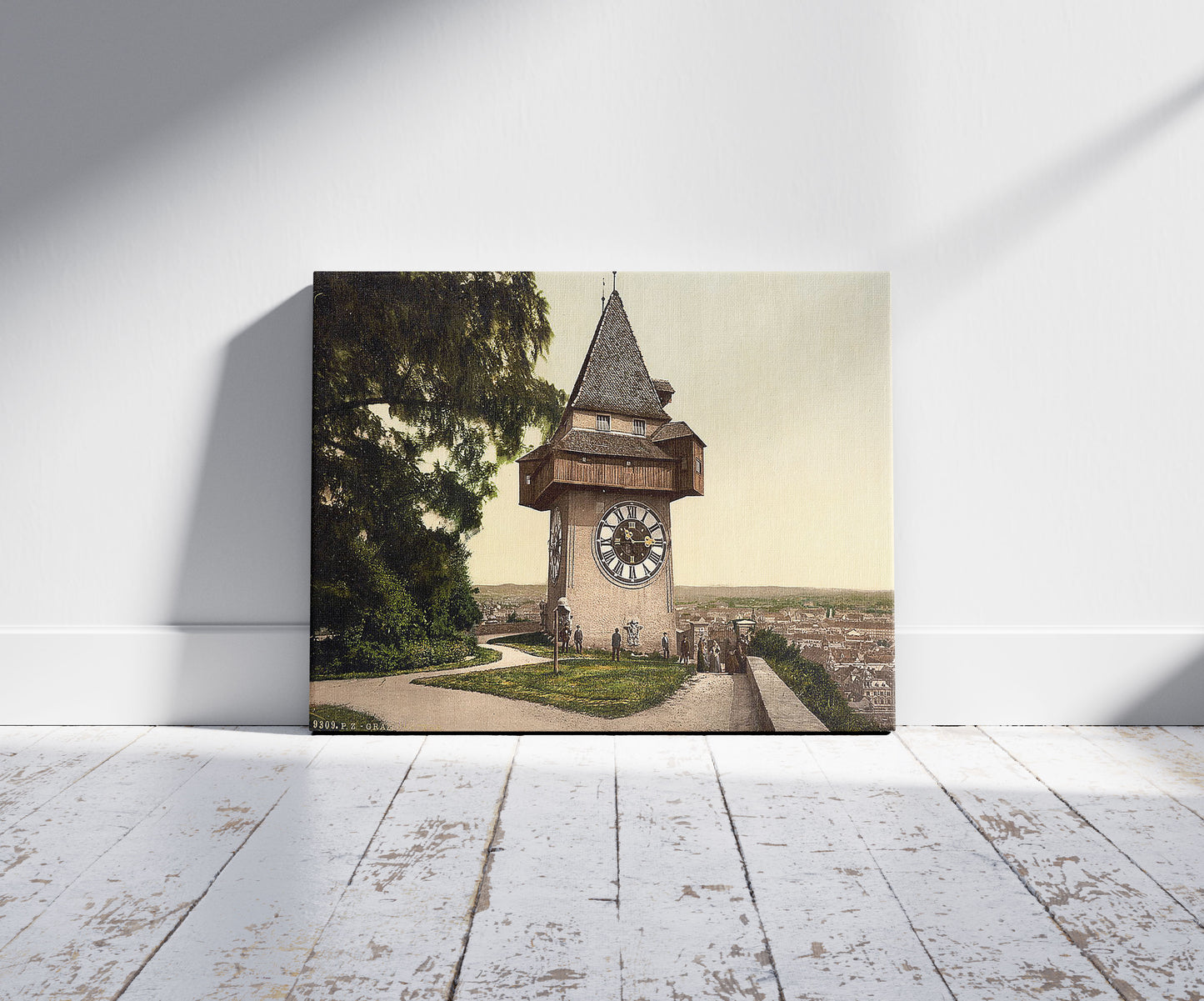 A picture of Graz, the clock, Styria, Austro-Hungary