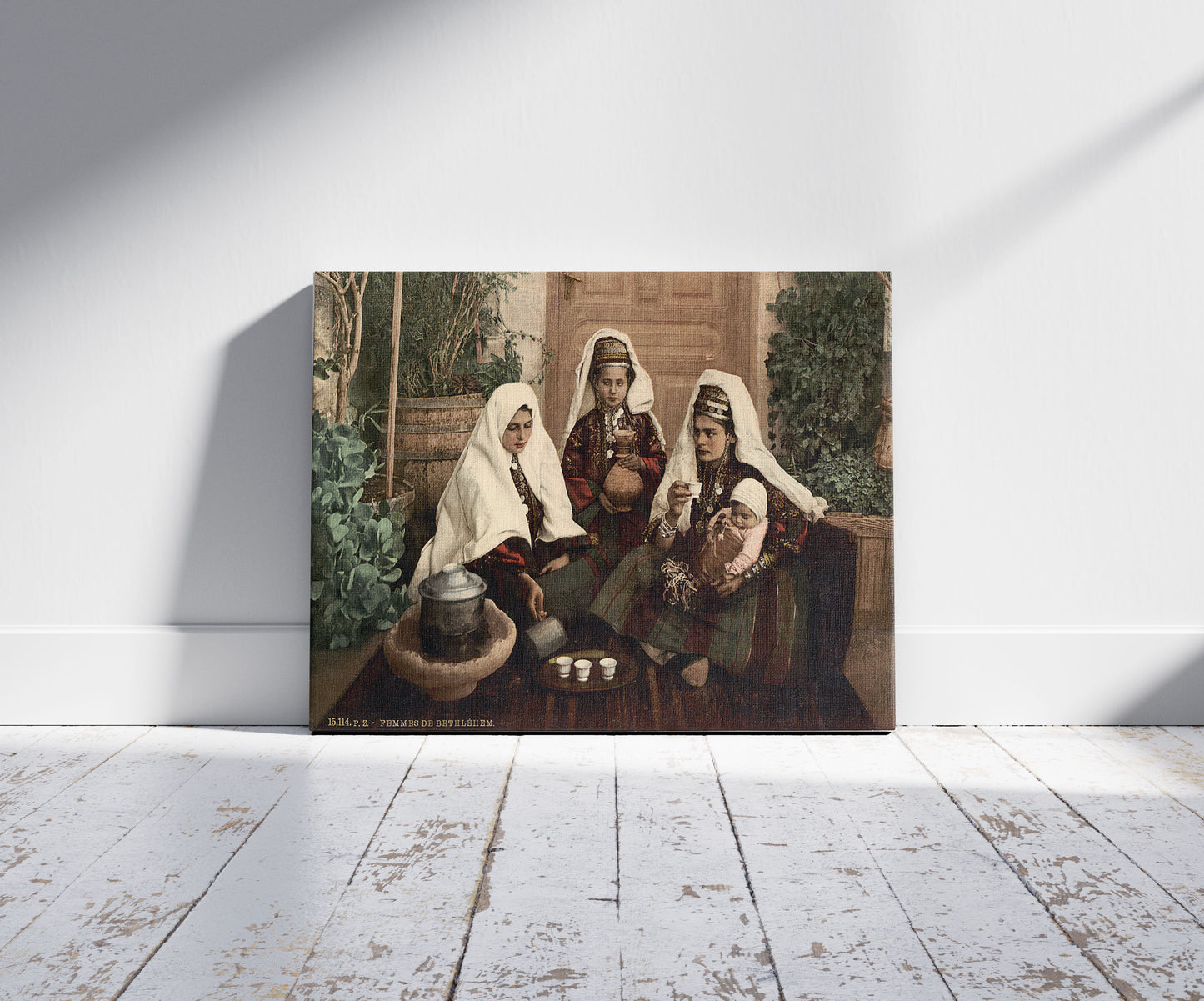 A picture of Group of women of Bethlehem, Holy Land, (i.e., West Bank)