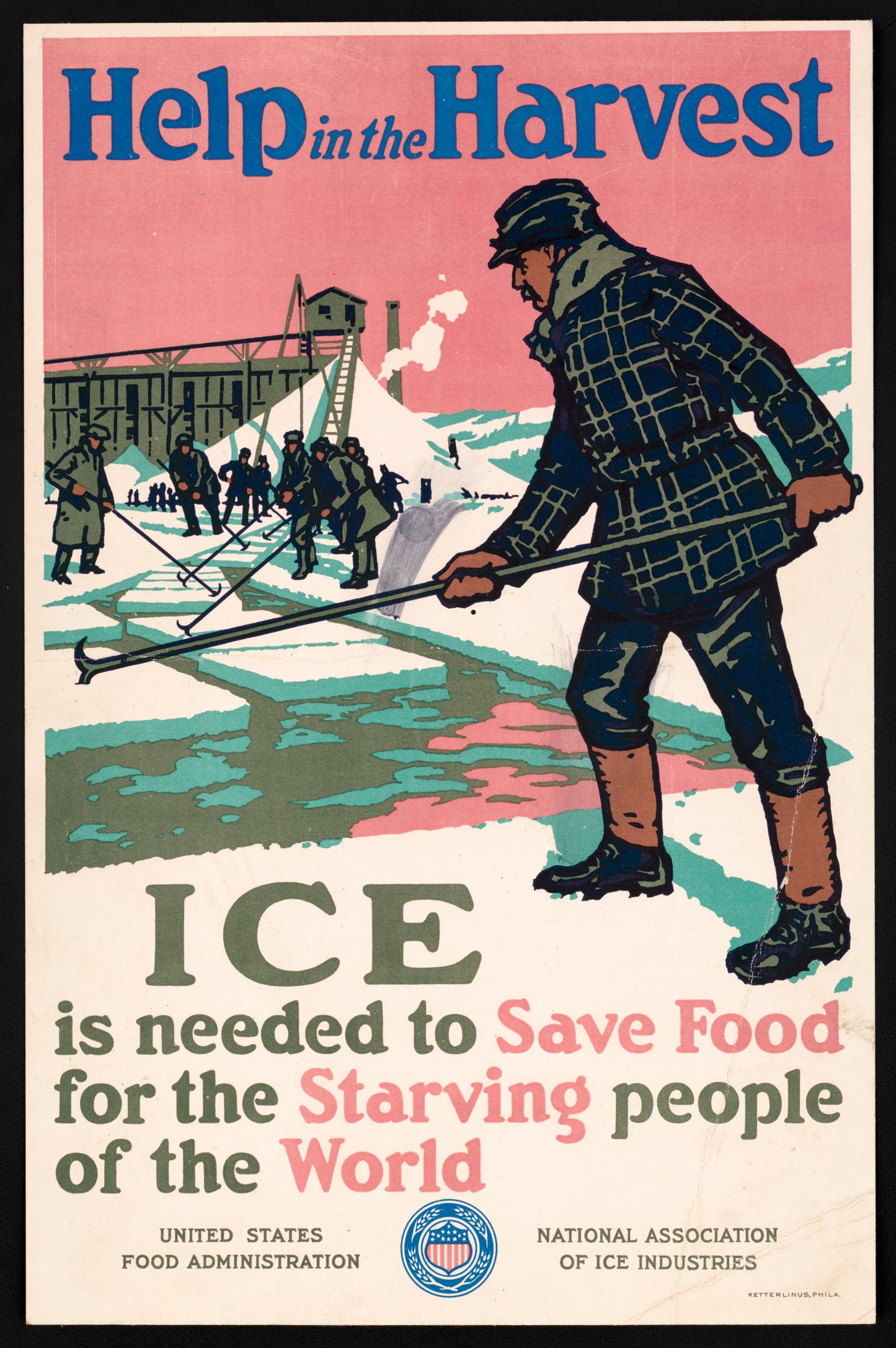 A picture of Help in the harvest ice is needed to save food for the starving people of the world /
