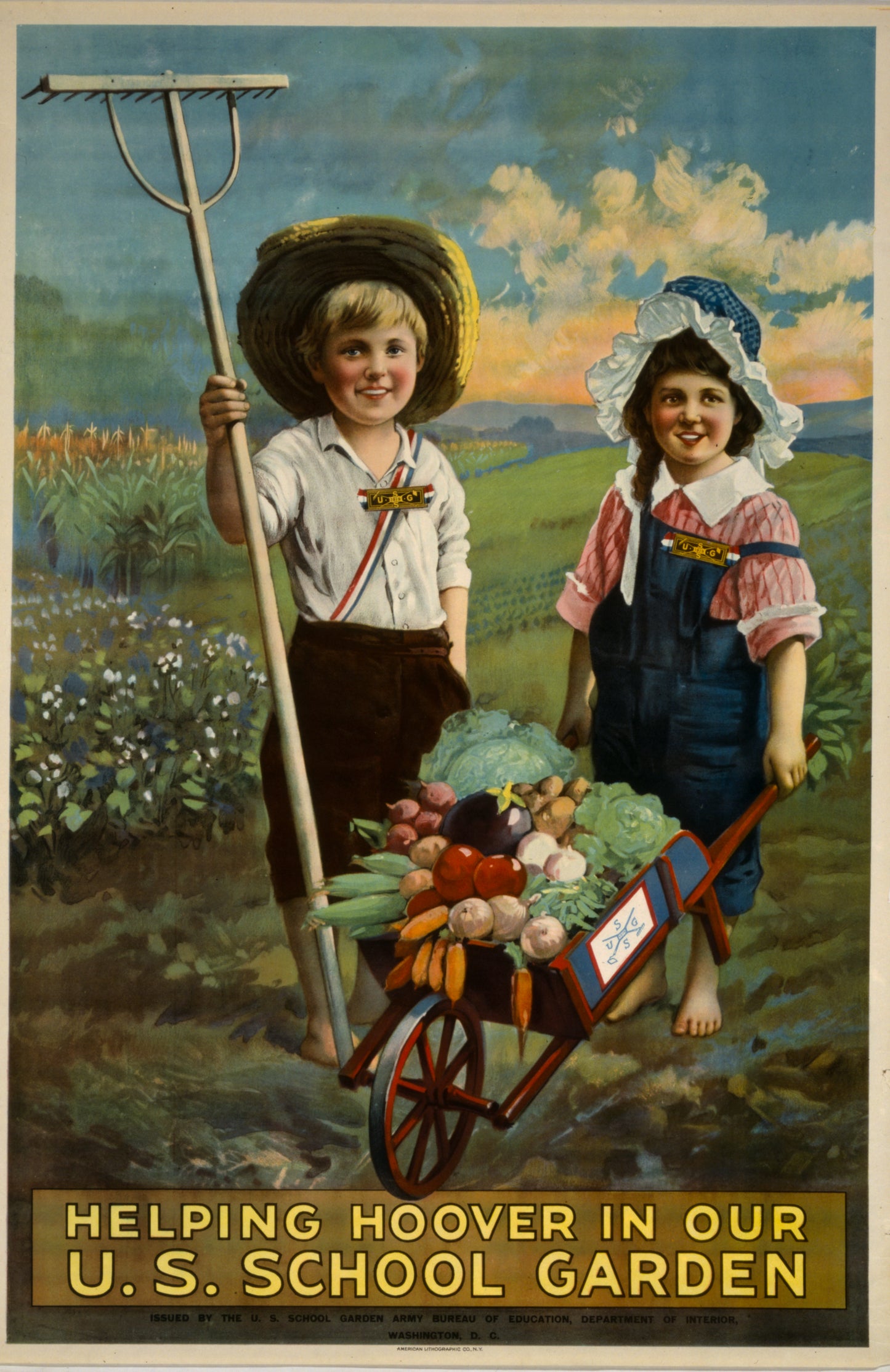 A picture of Helping Hoover in our U.S. school garden