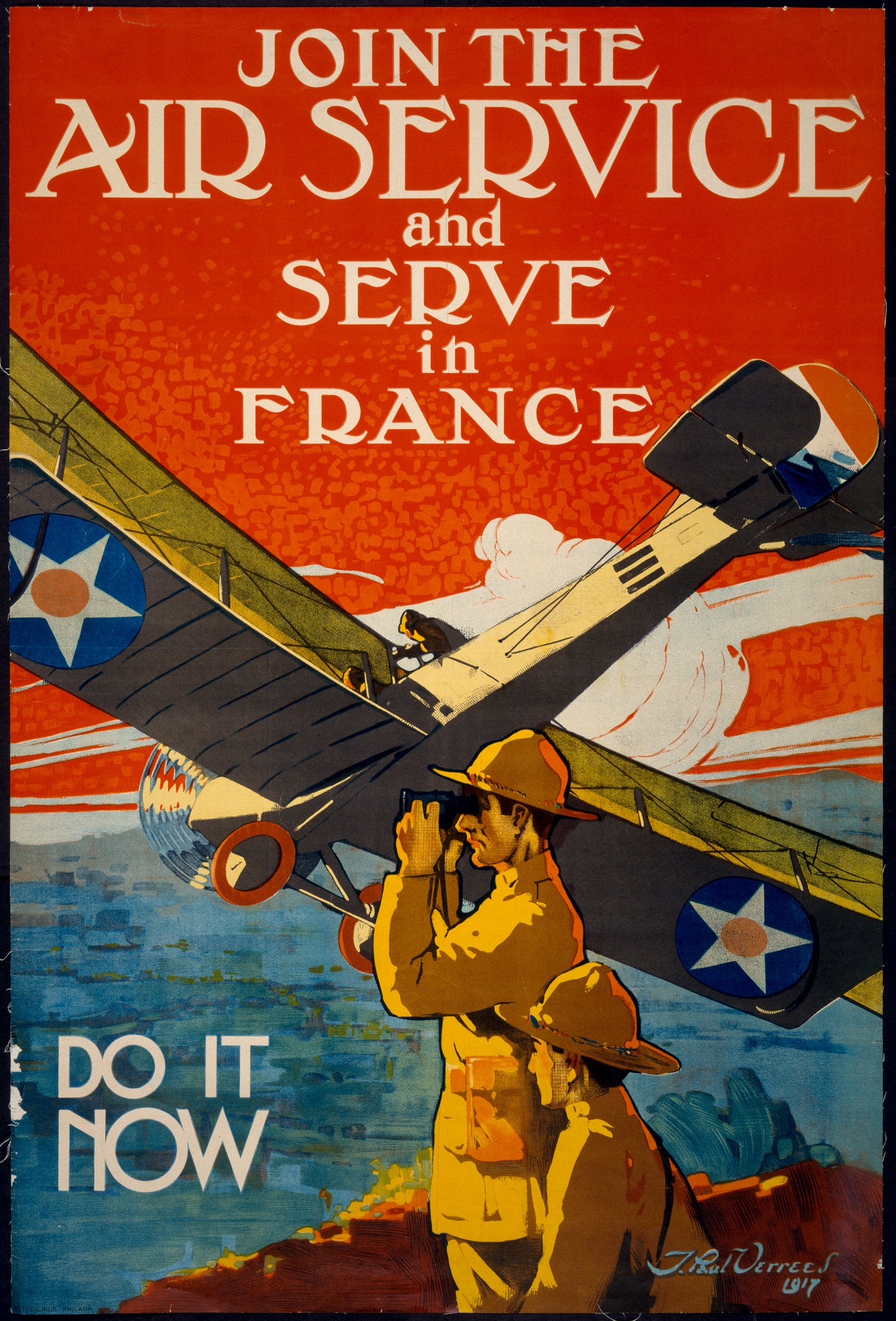 A picture of Join the air service and serve in France--Do it now