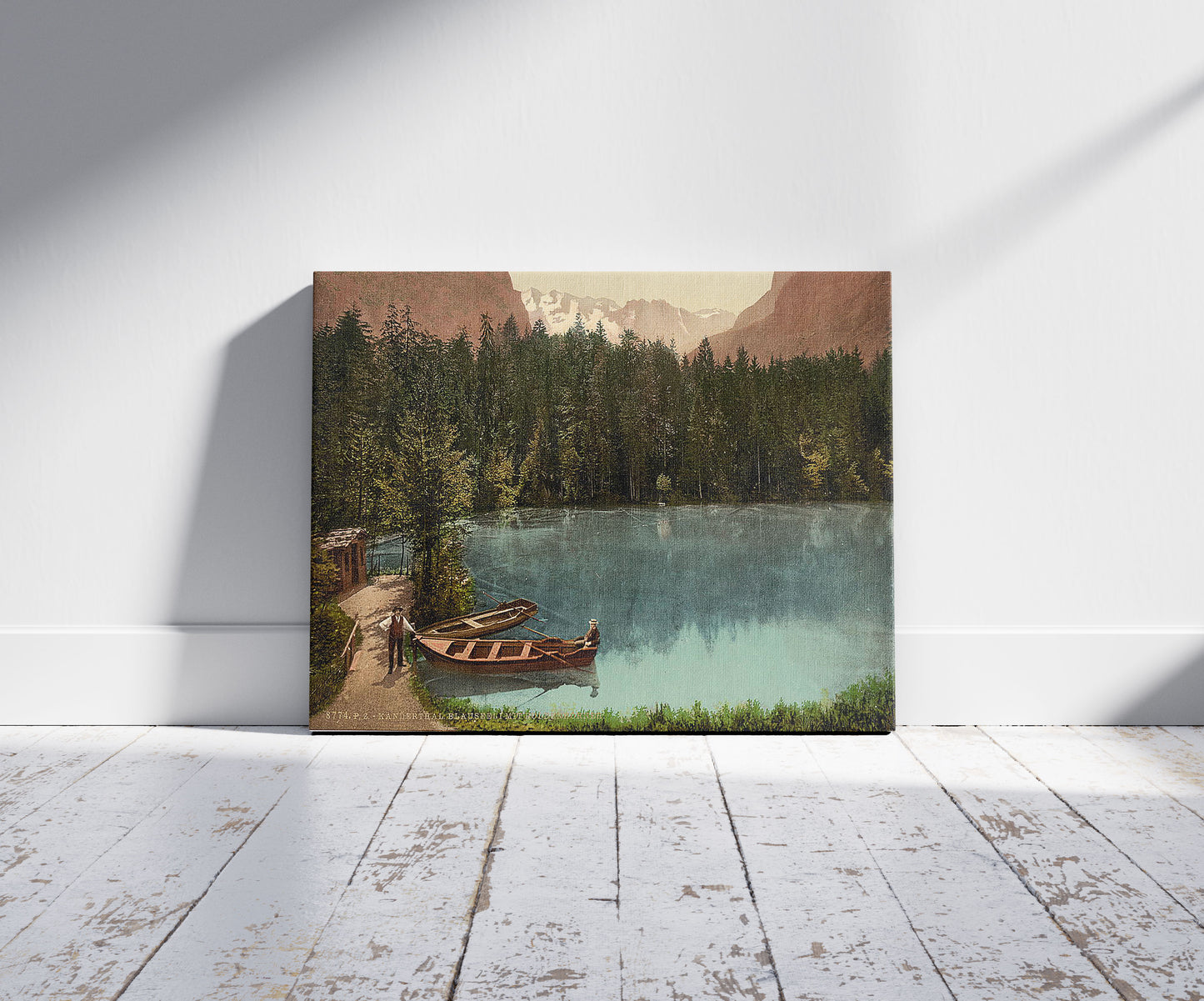 A picture of Kander Valley and Blausee, Mount Doldenhorn, Bernese Oberland, Switzerland