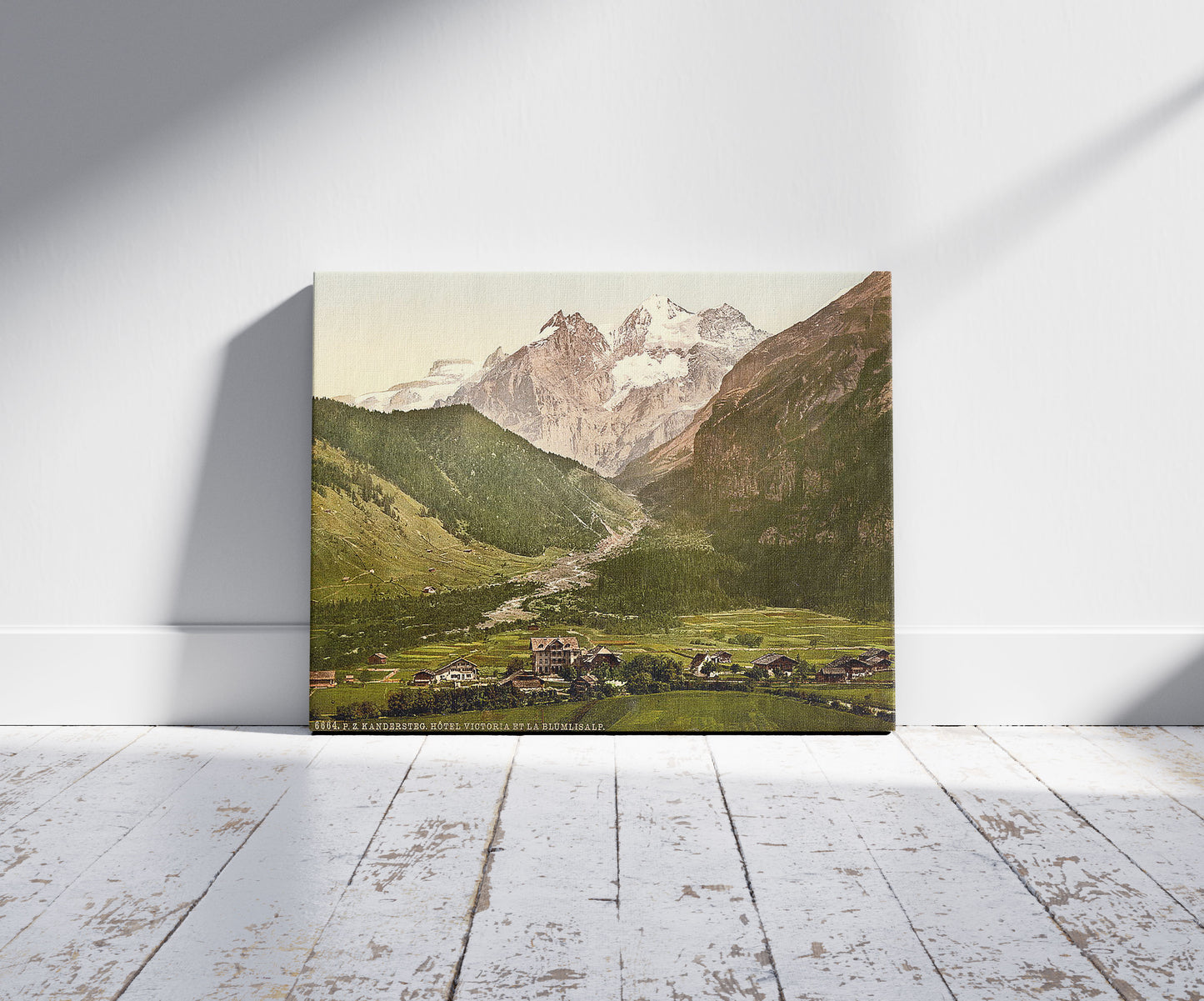 A picture of Kandersteg, Hotel Victoria and Blumlisalp, Bernese Oberland, Switzerland