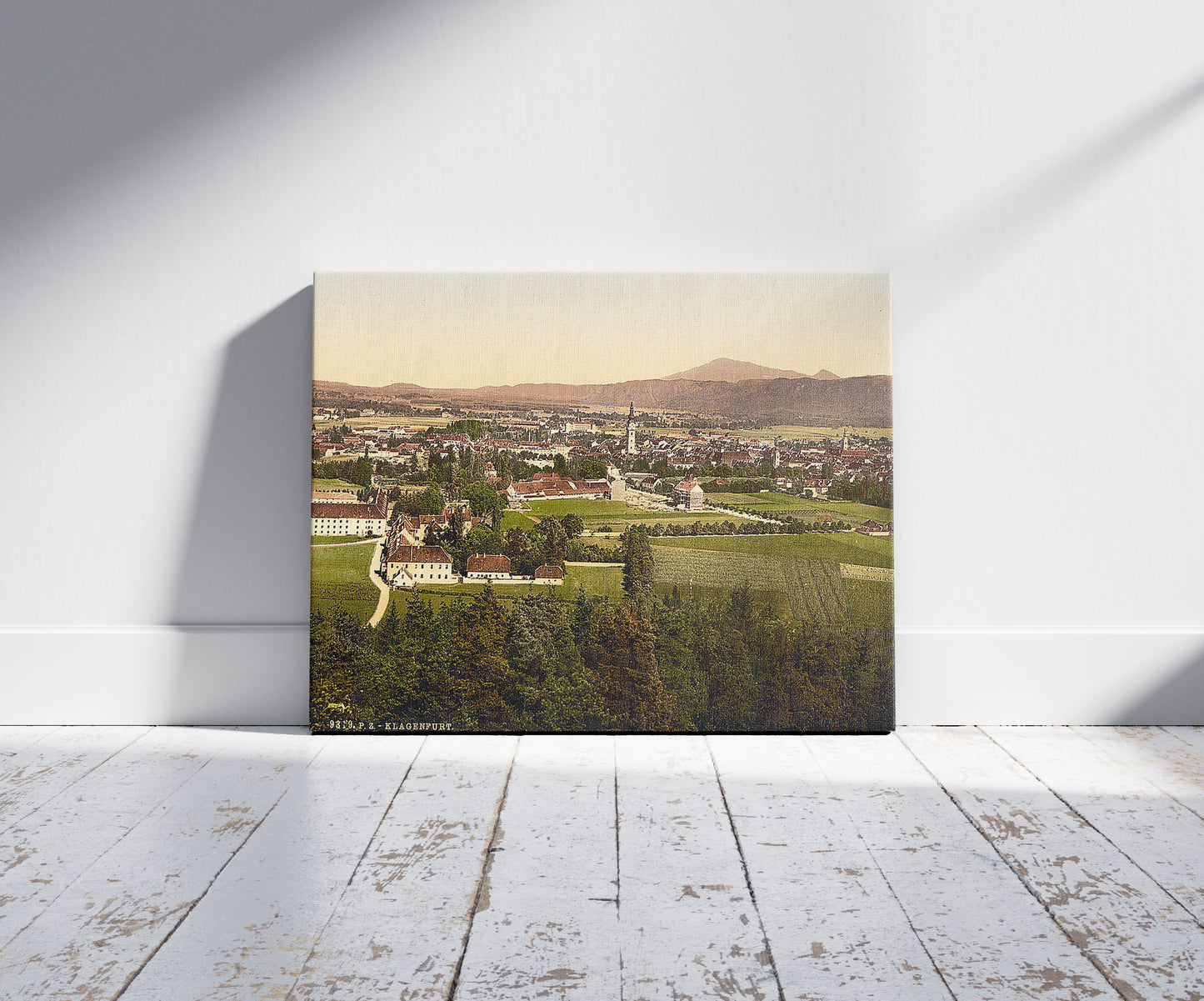 A picture of Klagenfurt from Kreuzberg, Carinthia, Austro-Hungary