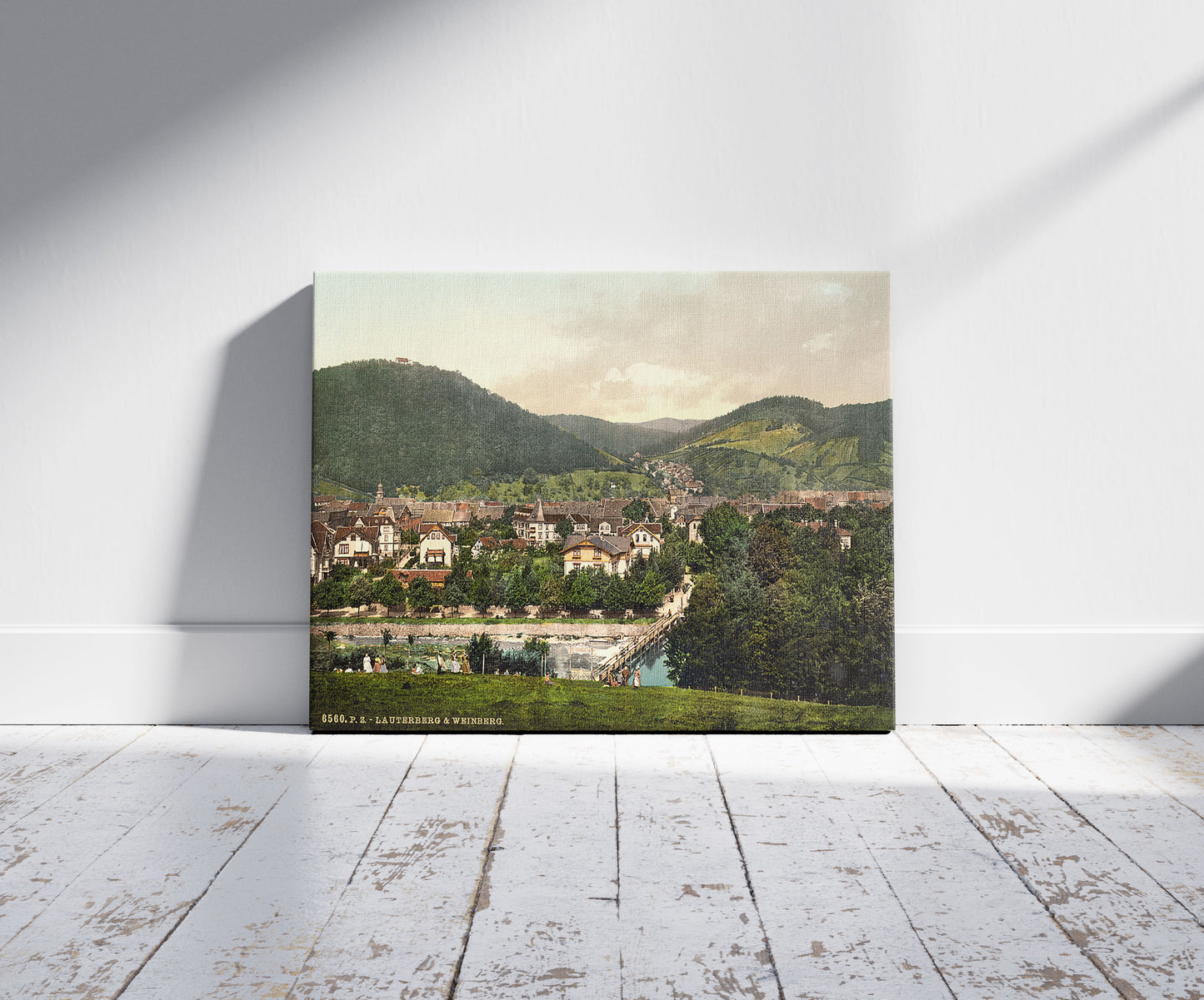 A picture of Lauterberg (i.e., Bad Lauterberg im Harz) and Weinberg, Hartz, Germany