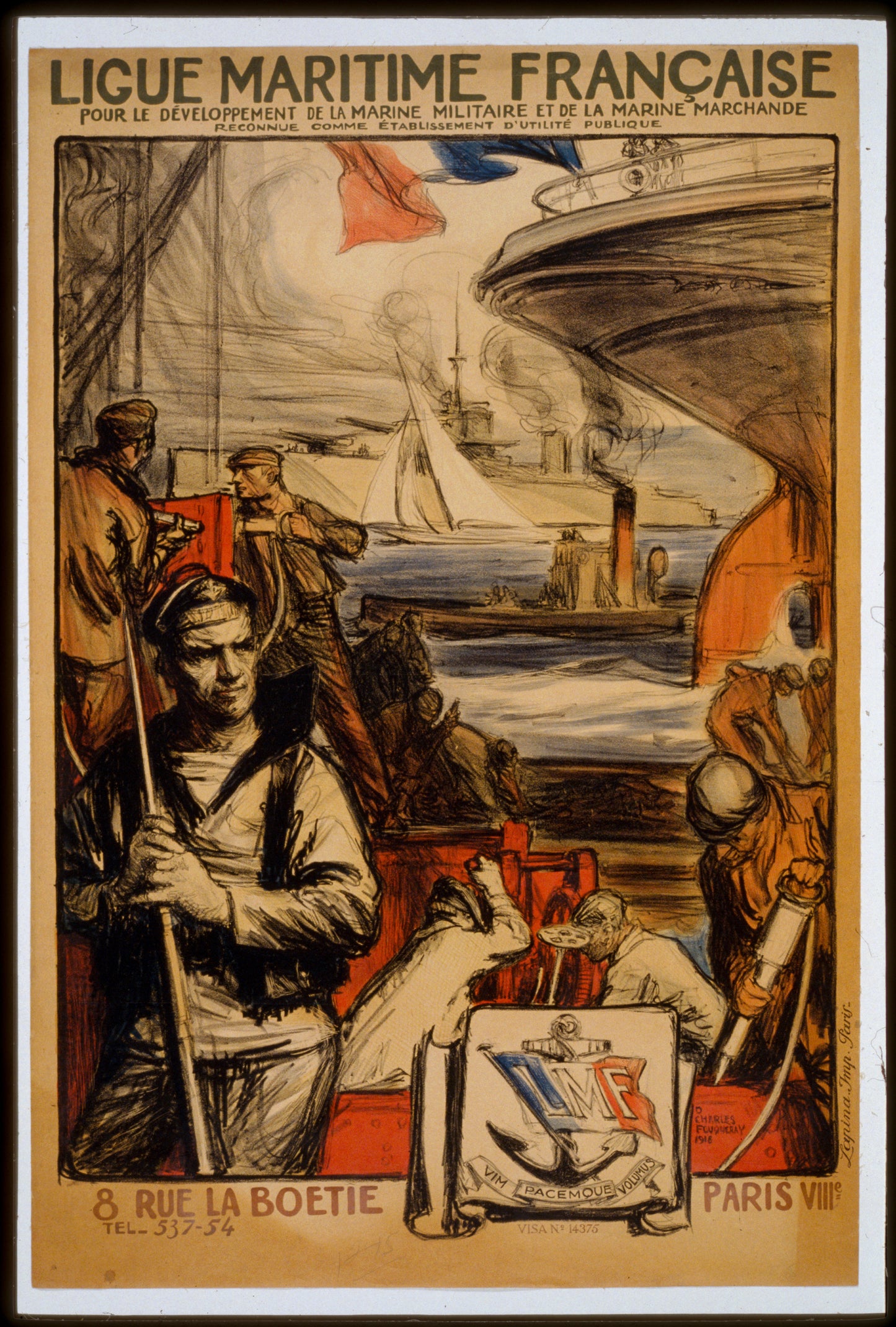 A picture of Ligue Maritime française pour le développement de la marine militaire et de la marine marchande reconnue comme établissement d'utilité publique