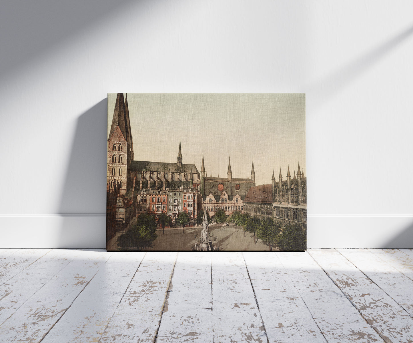 A picture of Lübeck. Marktplatz. Rathaus & Marienkirche
