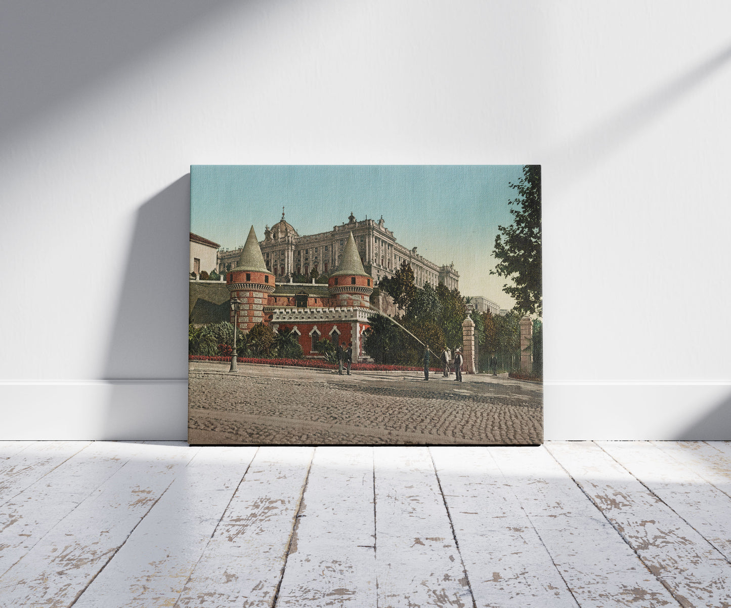 A picture of Madrid. Palacio Real desde el Paseo de San Vincente