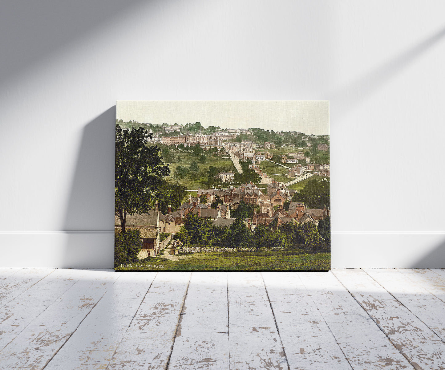 A picture of Matlock Bank showing hydropathic, Derbyshire, England