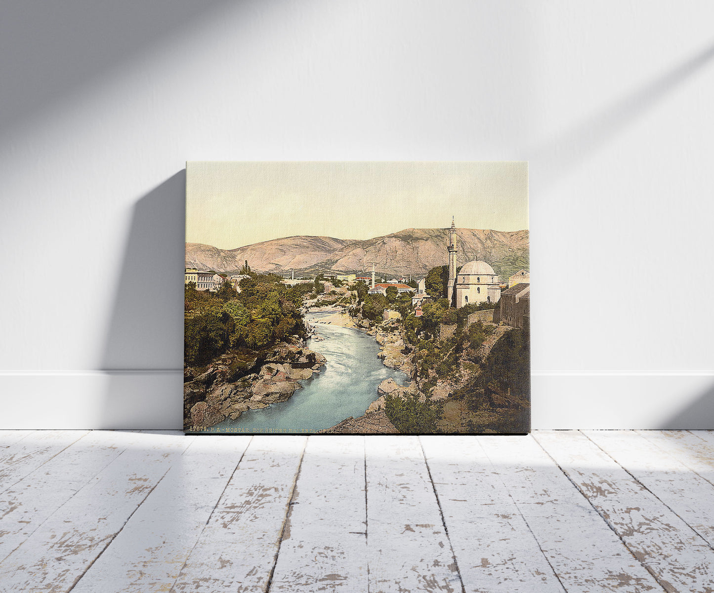 A picture of Mostar, the Narenta, Herzegowina, Austro-Hungary