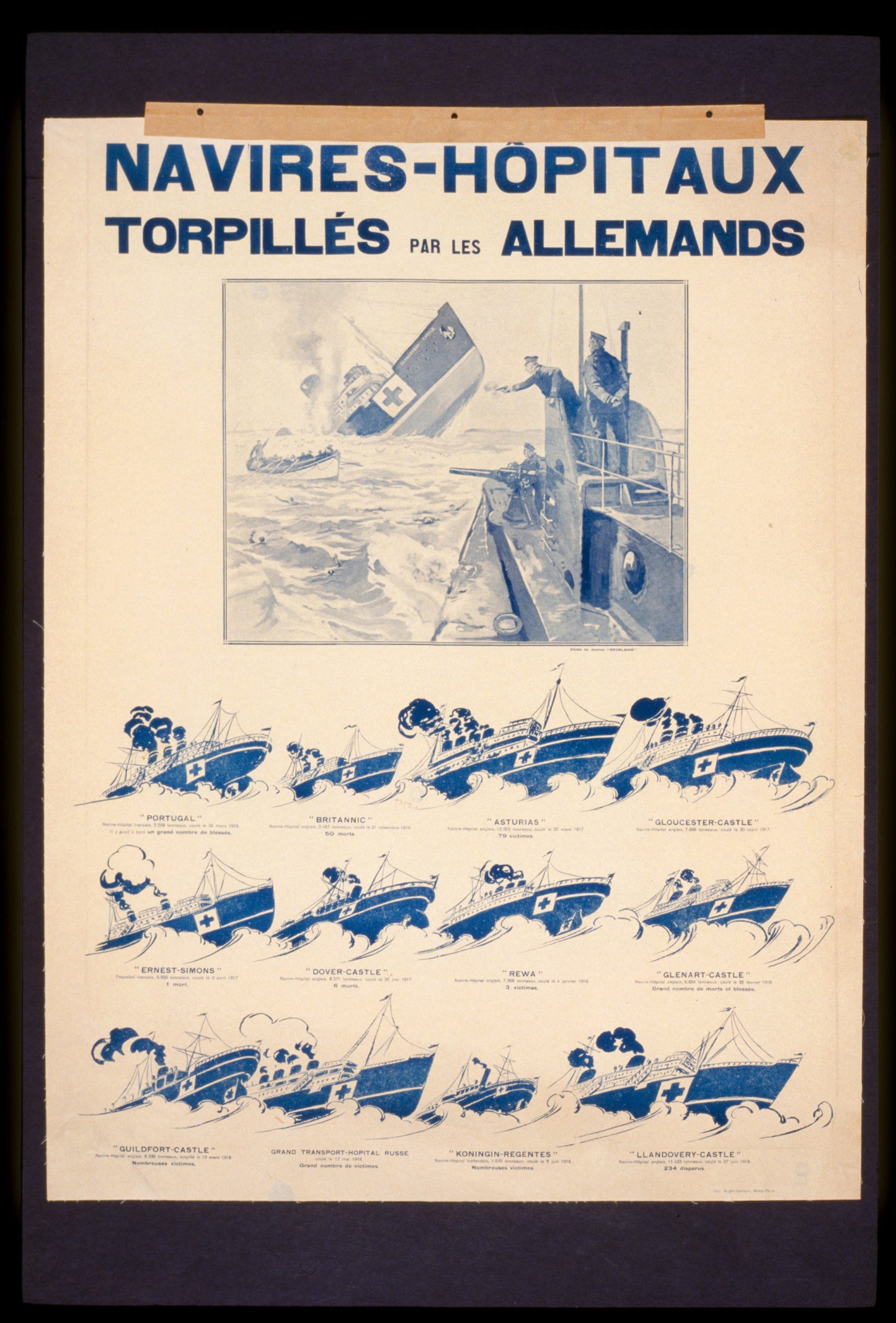 A picture of Navires-H'pitaux torpillés par les allemands