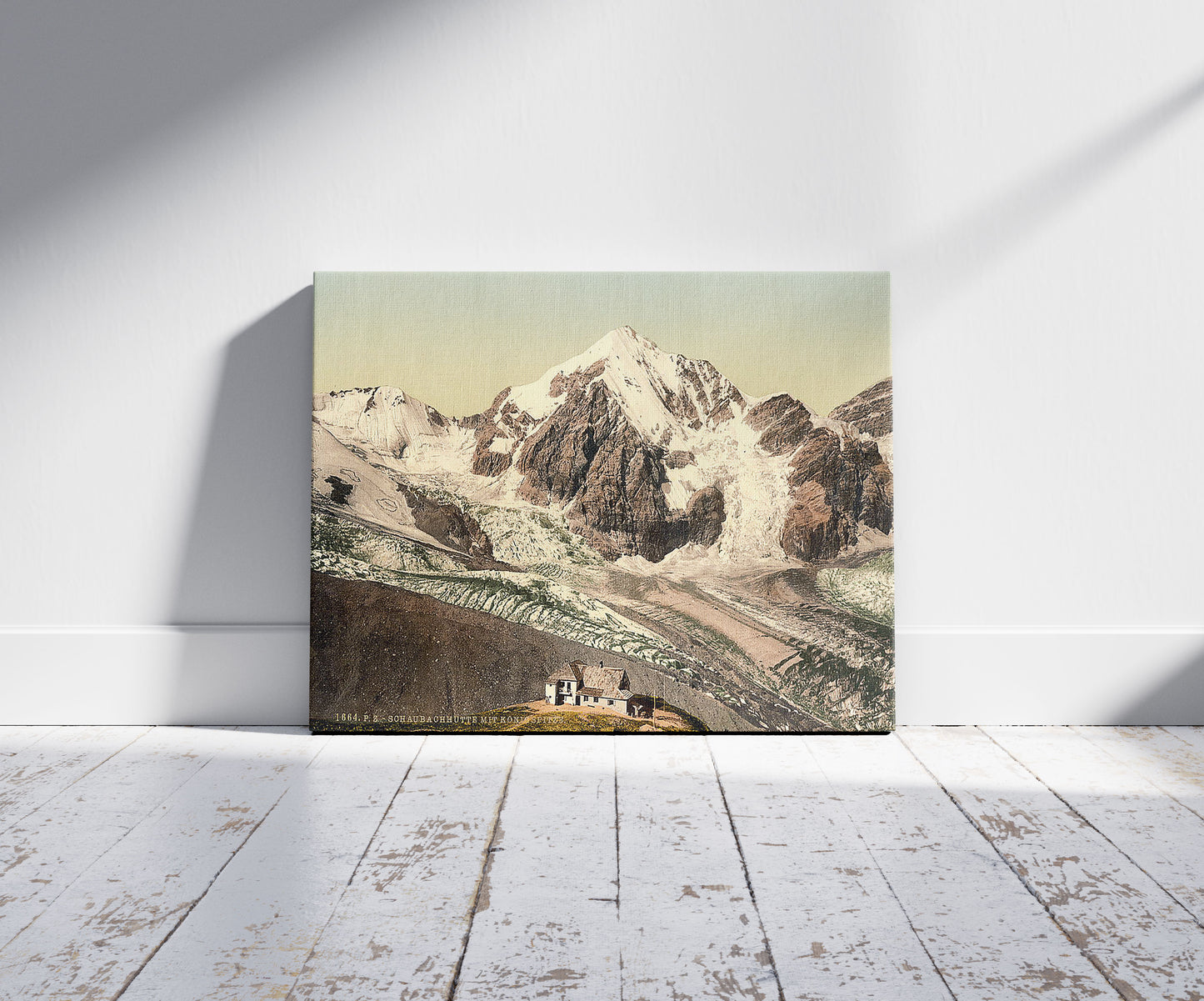 A picture of Ortler Territory, Schaubachhutte, with Konigspitze, Tyrol, Austro-Hungary