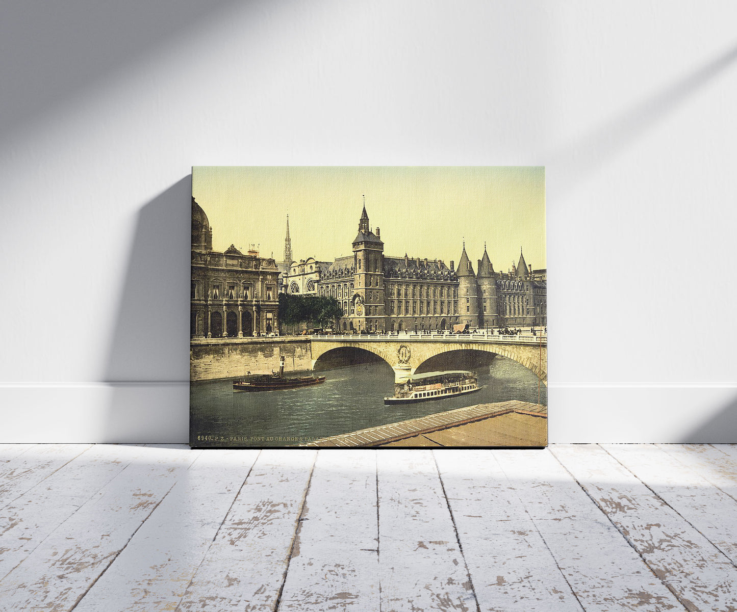 A picture of Palais de Justice and bridge to exchange, Paris, France