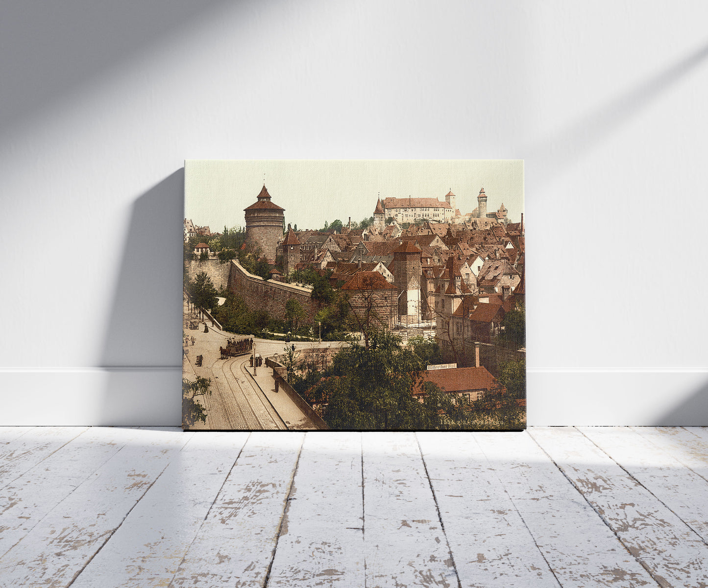 A picture of Panorama taken from Hallerthor (i.e. Haller Tor), Nuremberg, Bavaria, Germany