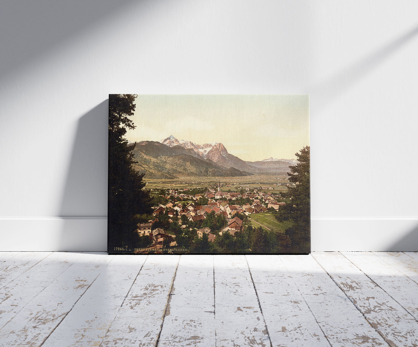 A picture of Partenkirchen, general view, Upper Bavaria, Germany