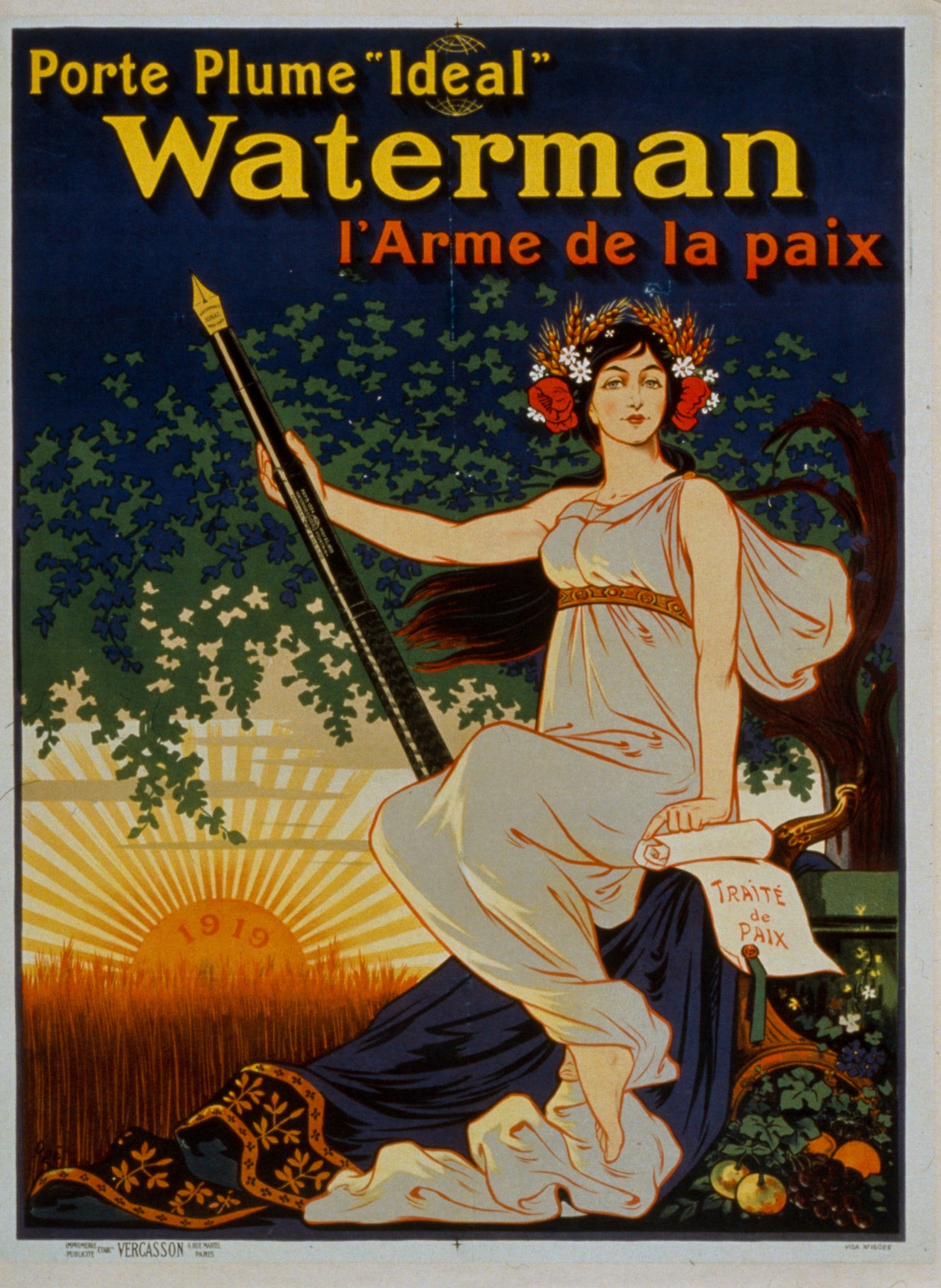 A picture of Porte plume 'Ideal' Waterman l'arme de la paix