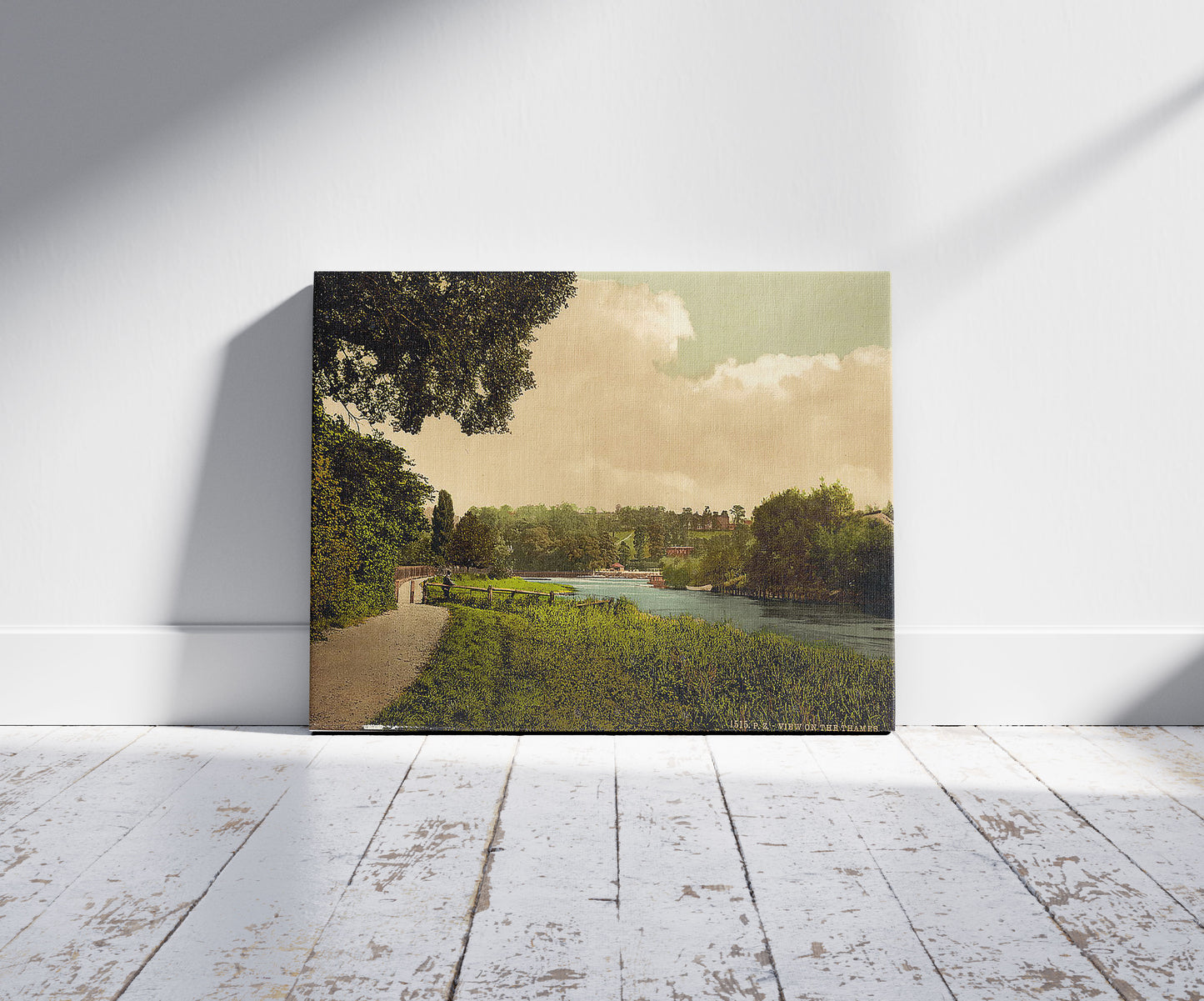 A picture of Richmond, view of the Thames, England