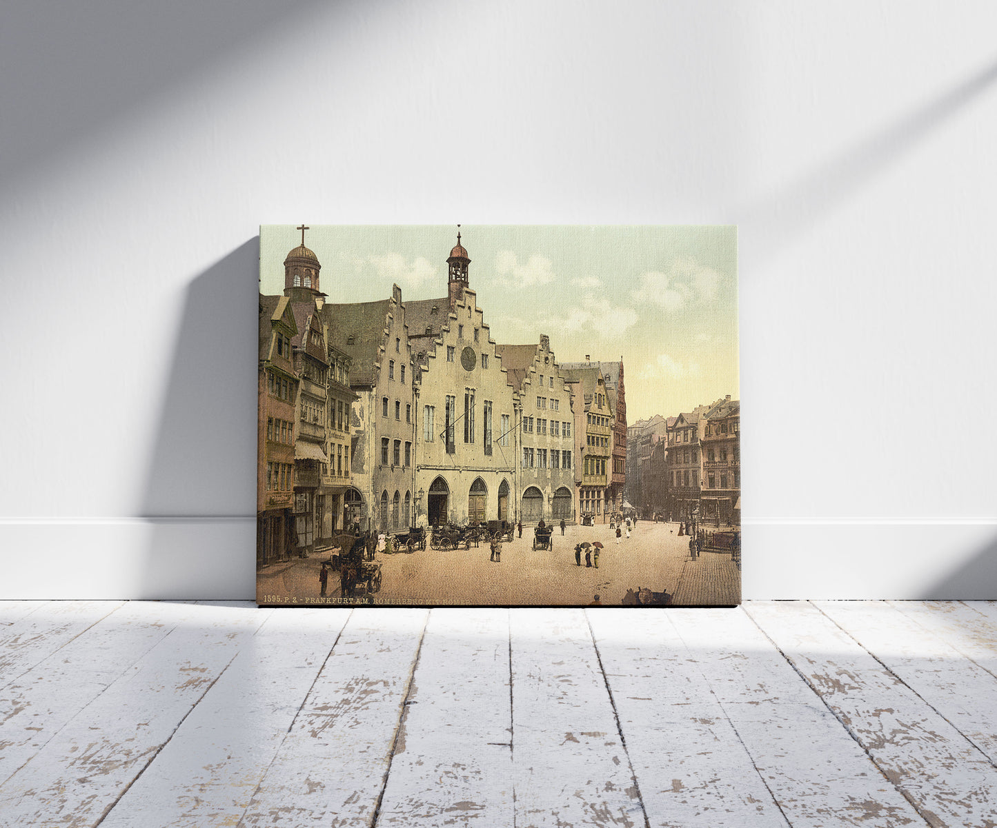 A picture of Romerberg with Romer, Frankfort on Main (i.e. Frankfurt am Main), Germany