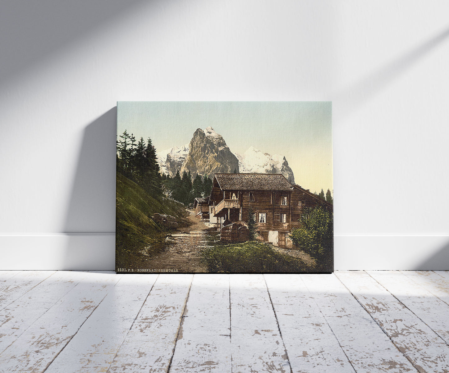 A picture of Rosenlaui, with sawmill, Bernese Oberland, Switzerland