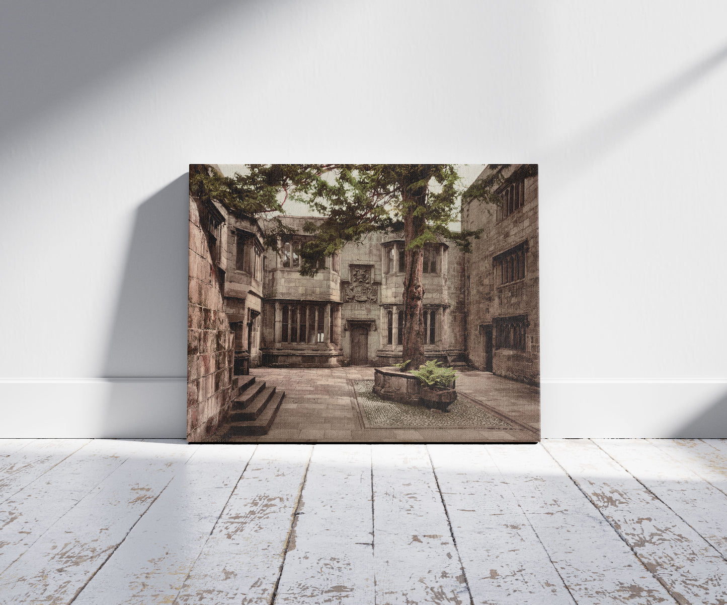 A picture of Skipton Castle. Courtyard