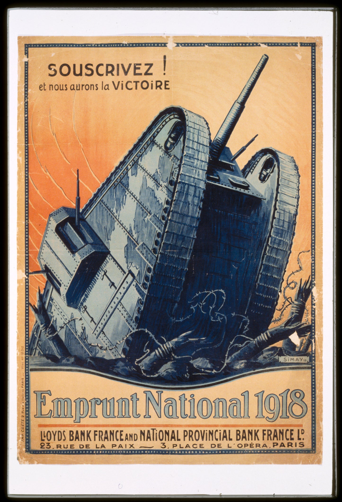 A picture of Souscrivez! et nous aurons la victoire. Emprunt National 1918